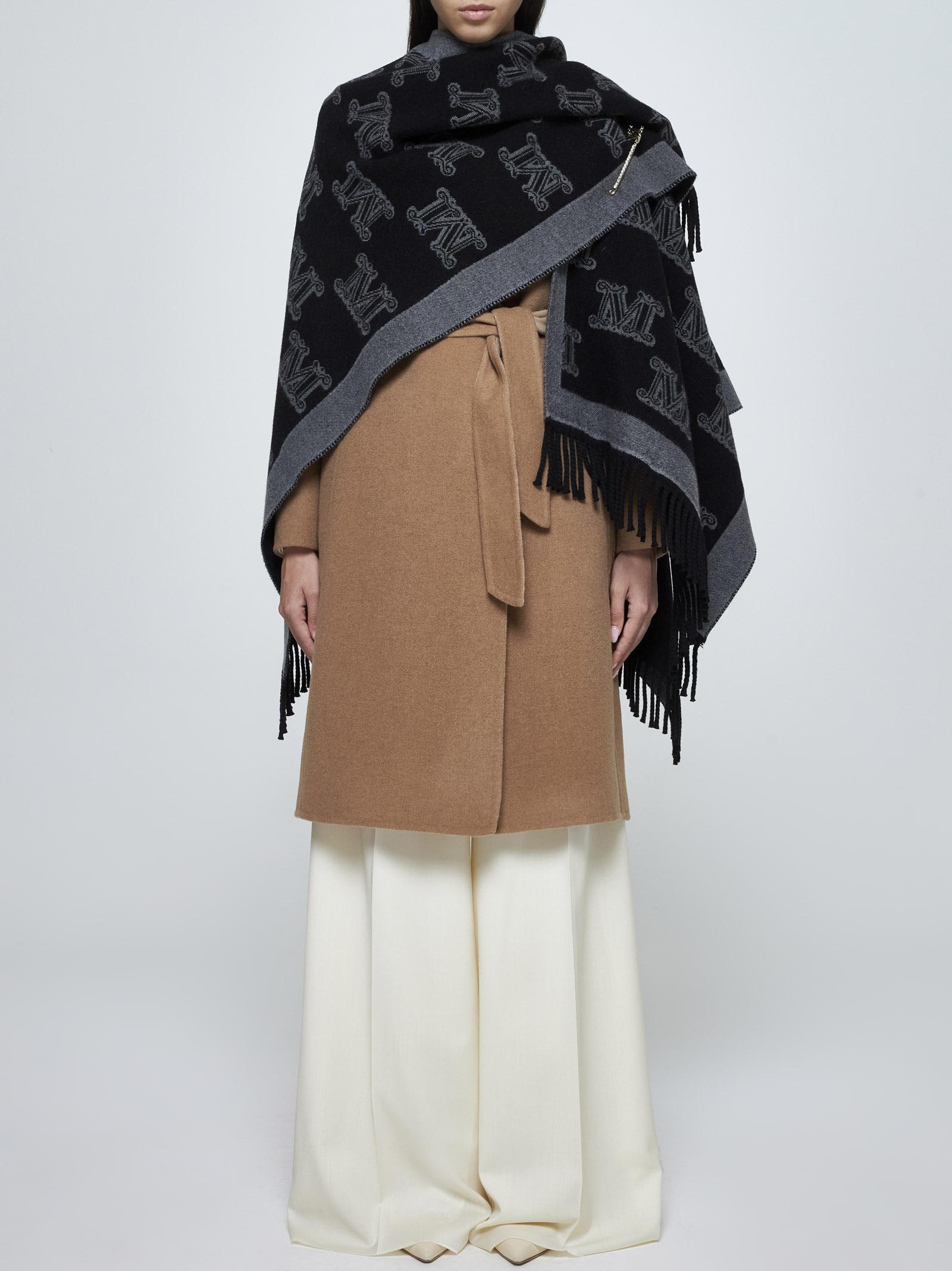 【送料&関税込】Frine Safety-pin Wool Poncho Max Mara Studio 3b3f3f29bf682a5641a8fb7c95354a