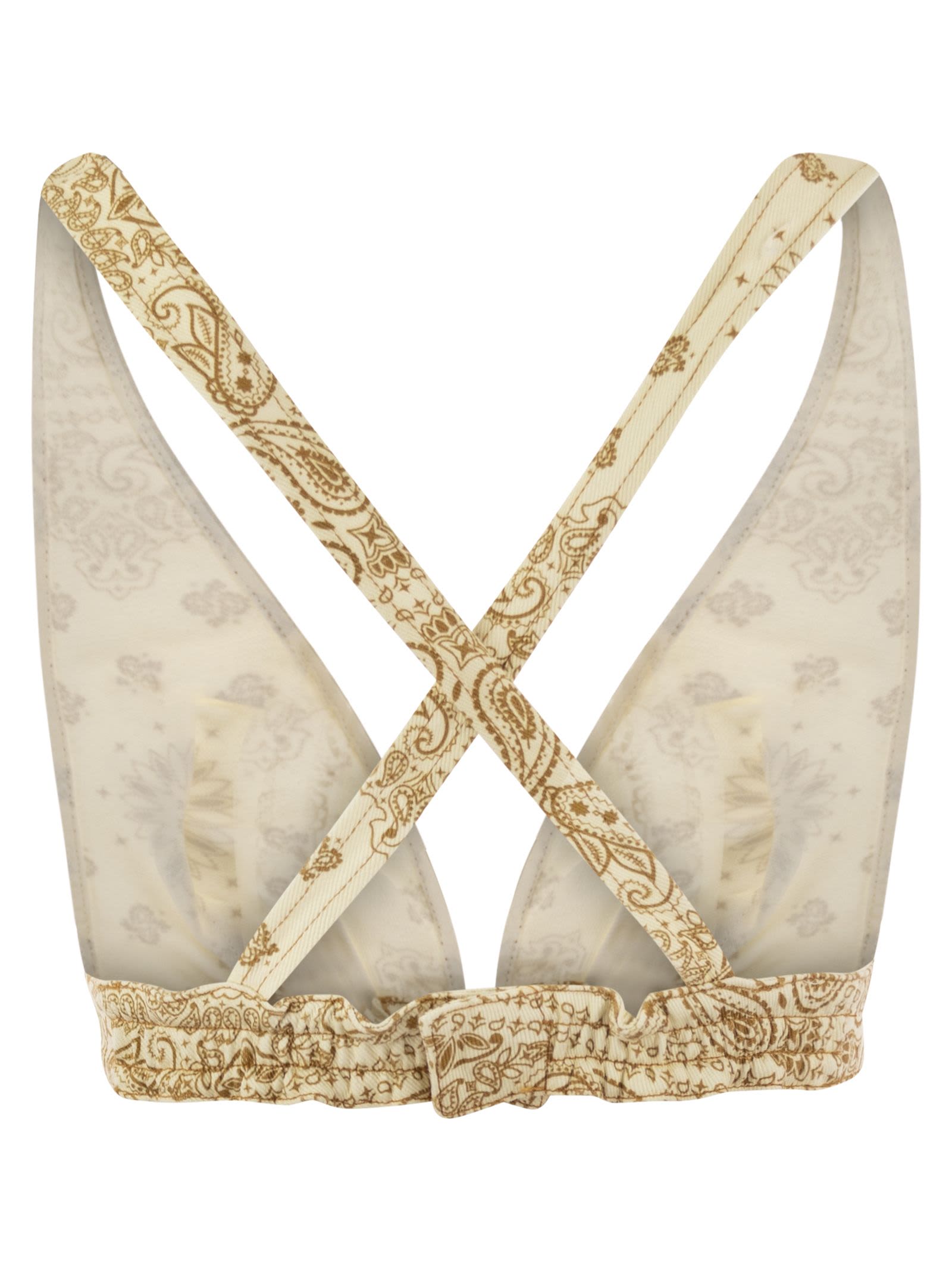 MC2 Saint Barth Denim Top With Wide Neckline | italist