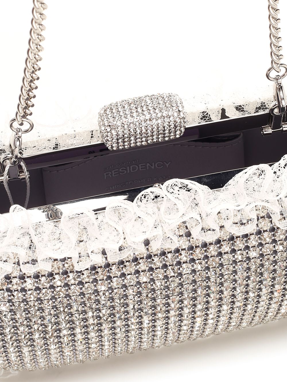 【送料&関税込】self-portrait Crystal Clutch Gold Crystal Box Clutch – self-portrait