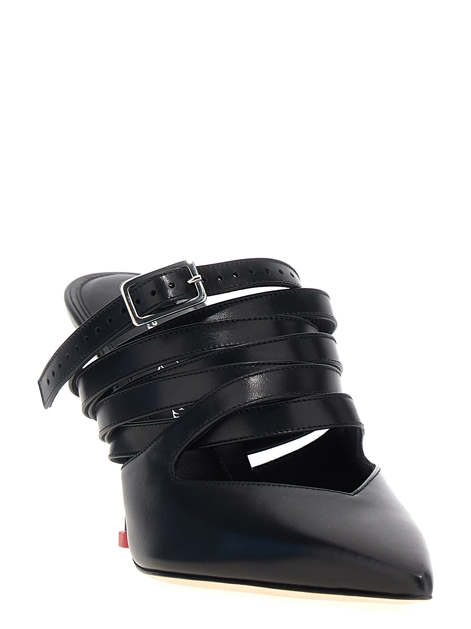 サンダル・ミュール alexander mcqueen FW24 Strap mules (797598WIFD7 1037) Alexander McQueen Strap Mules | italist