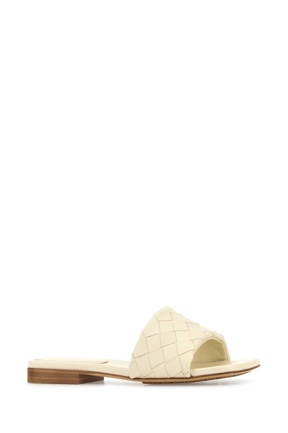 スリッポン BOTTEGA VENETA IVORY LEATHER PARCO SLIPPERS Bottega Veneta Ivory Leather Parco Slippers | italist