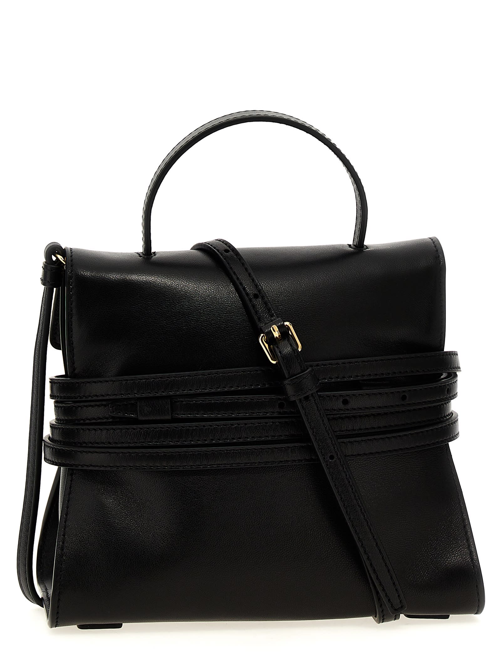 【関税＆送料込み】Moschino Tie Me Leather Tote Bag Moschino Tie Me Tote Bag | Neutrals | FARFETCH
