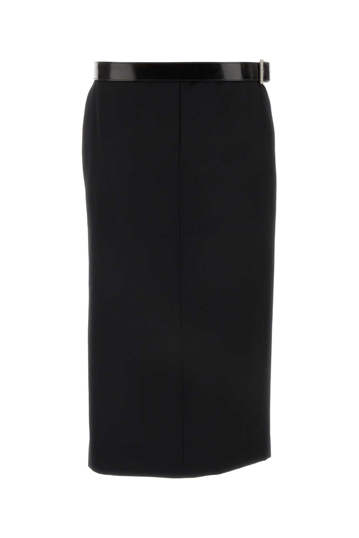 スカート PRADA Black Gabardine Skirt Prada Black Gabardine Skirt | italist