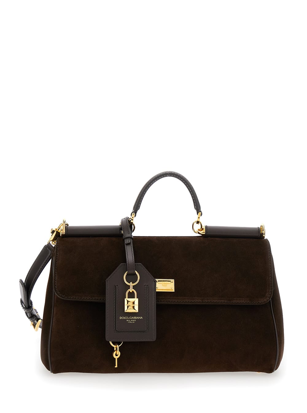 トートバッグ Dolce & Gabbana CROSTA V+VIT.LISCIO OTTONE Dolce & Gabbana Crosta V+vit.liscio Ottone | italist, ALWAYS