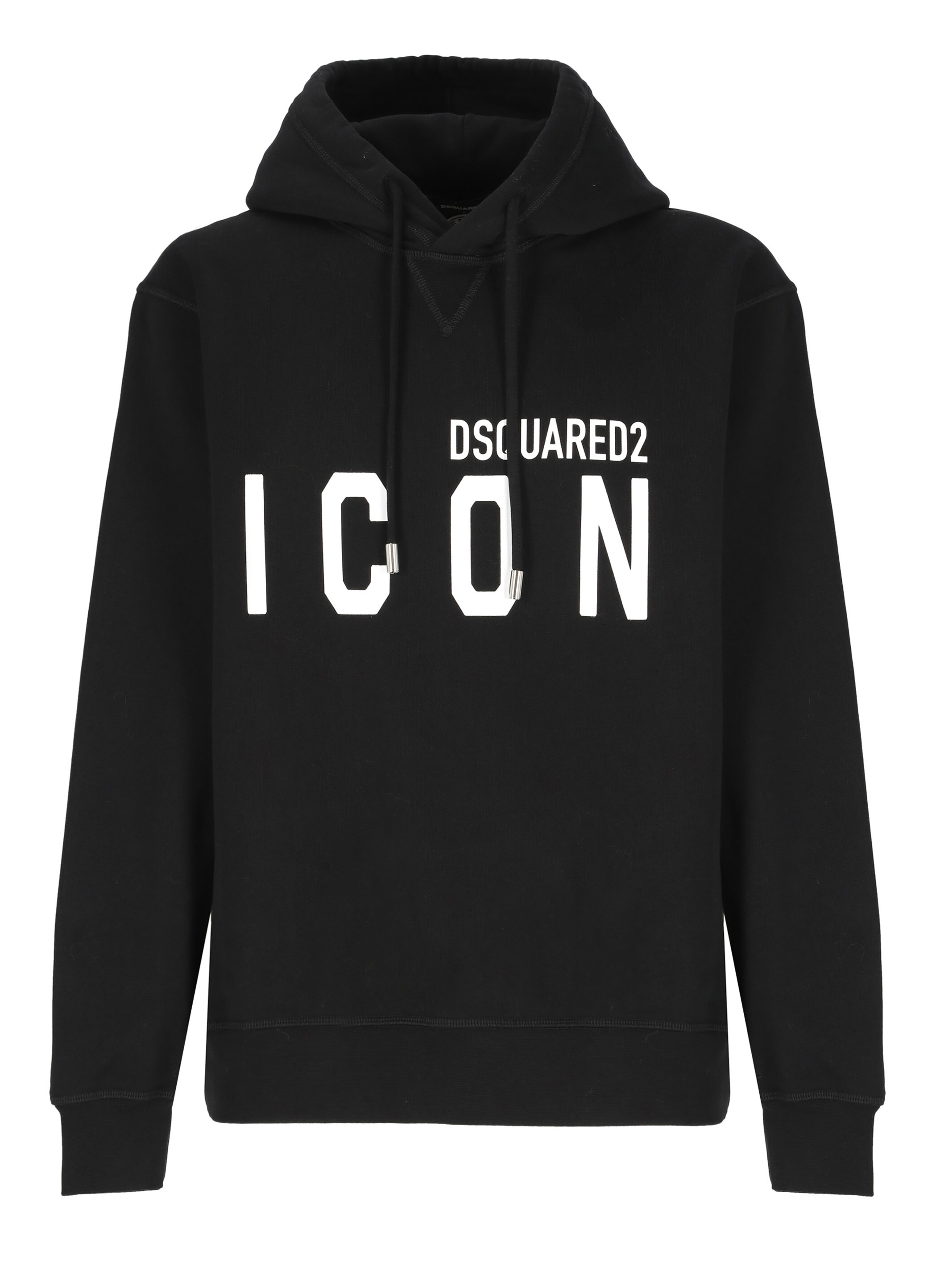 【送料&関税込】Dsquared2 Panelled Drawstring Hoodie Relax Fit Logo Drawstring Hoodie