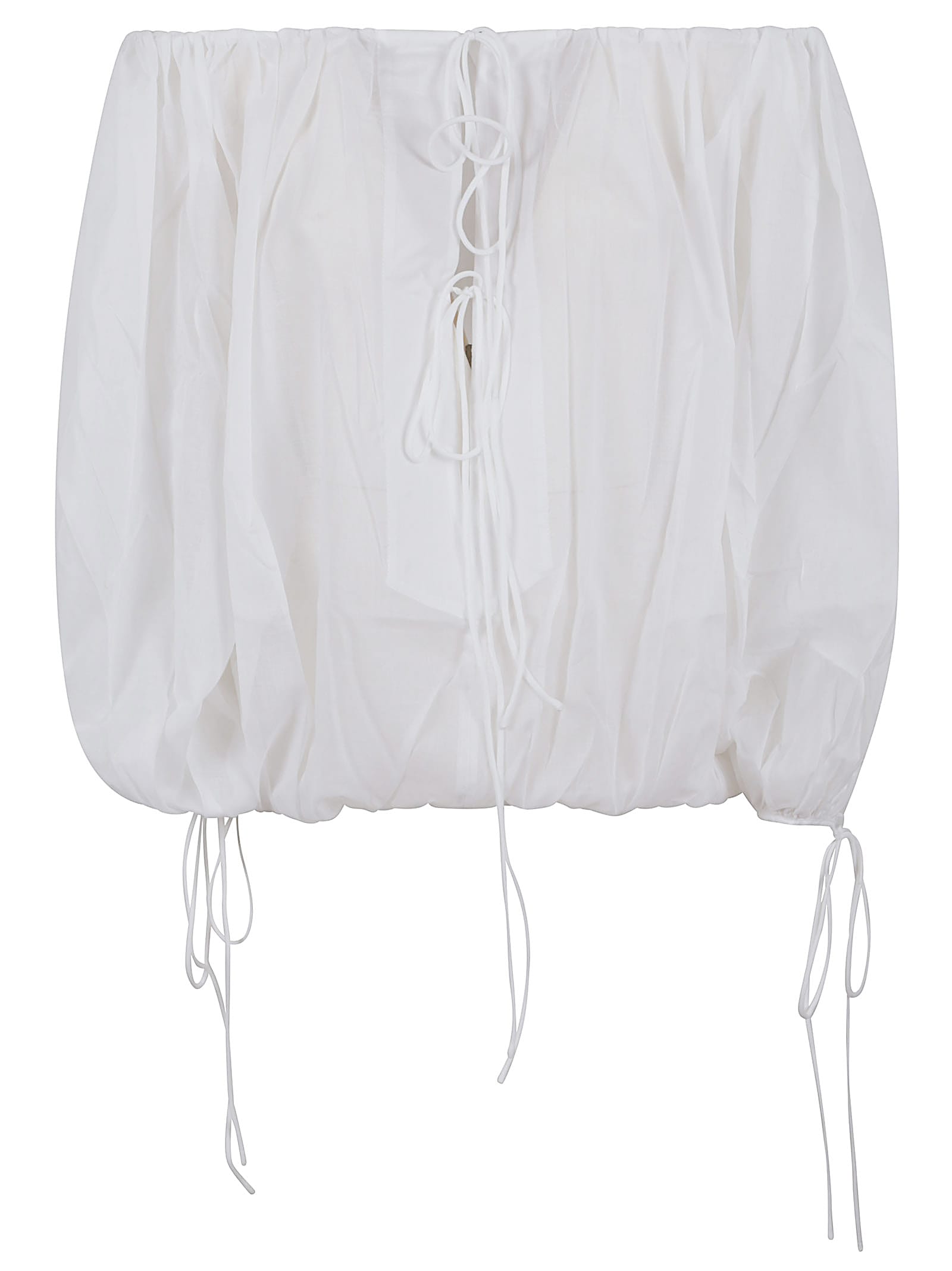 Tシャツ・カットソー THE ANDAMANE WILMA TOP - LONG SLEEVE TOP Off-shoulder long sleeve top white - The Andamane