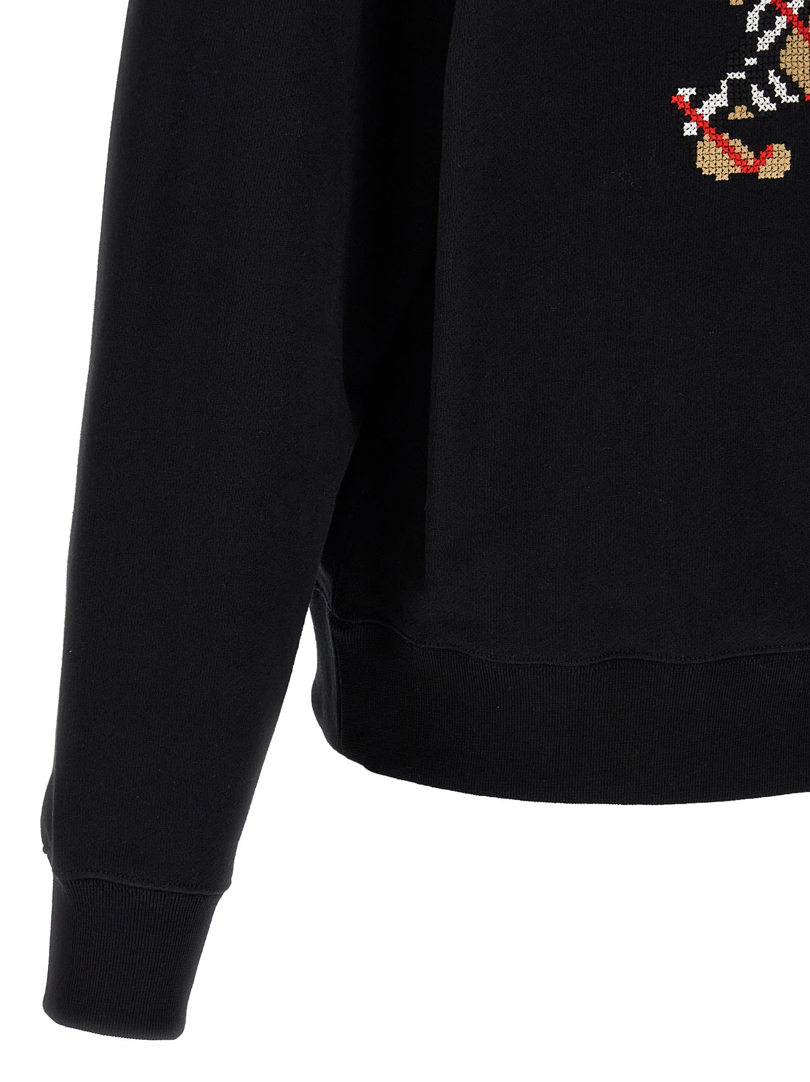 パーカー・フーディ Burberry 'Reilly' hoodie Burberry logo-patch Pullover Hoodie | Black | FARFETCH