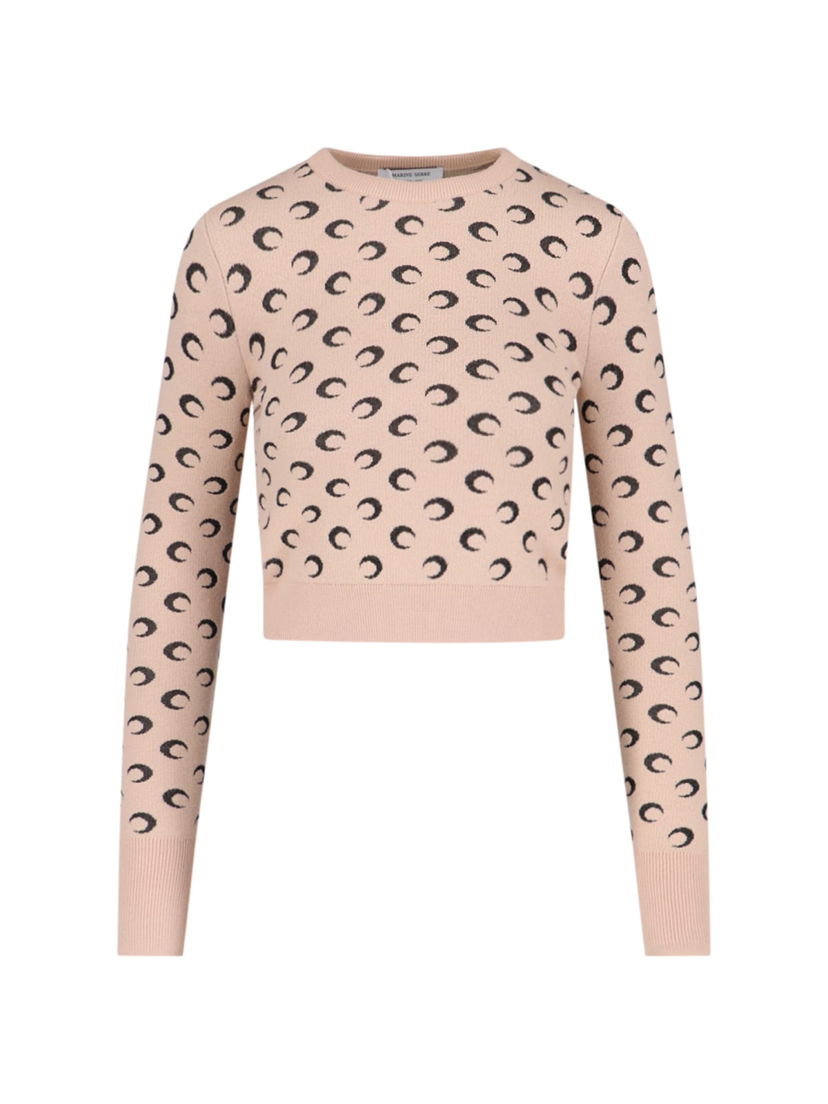 Marine Serre Moon Jacquard Knit Sweater | italist Marine Serre Moon Jacquard Knit Sweater | italist