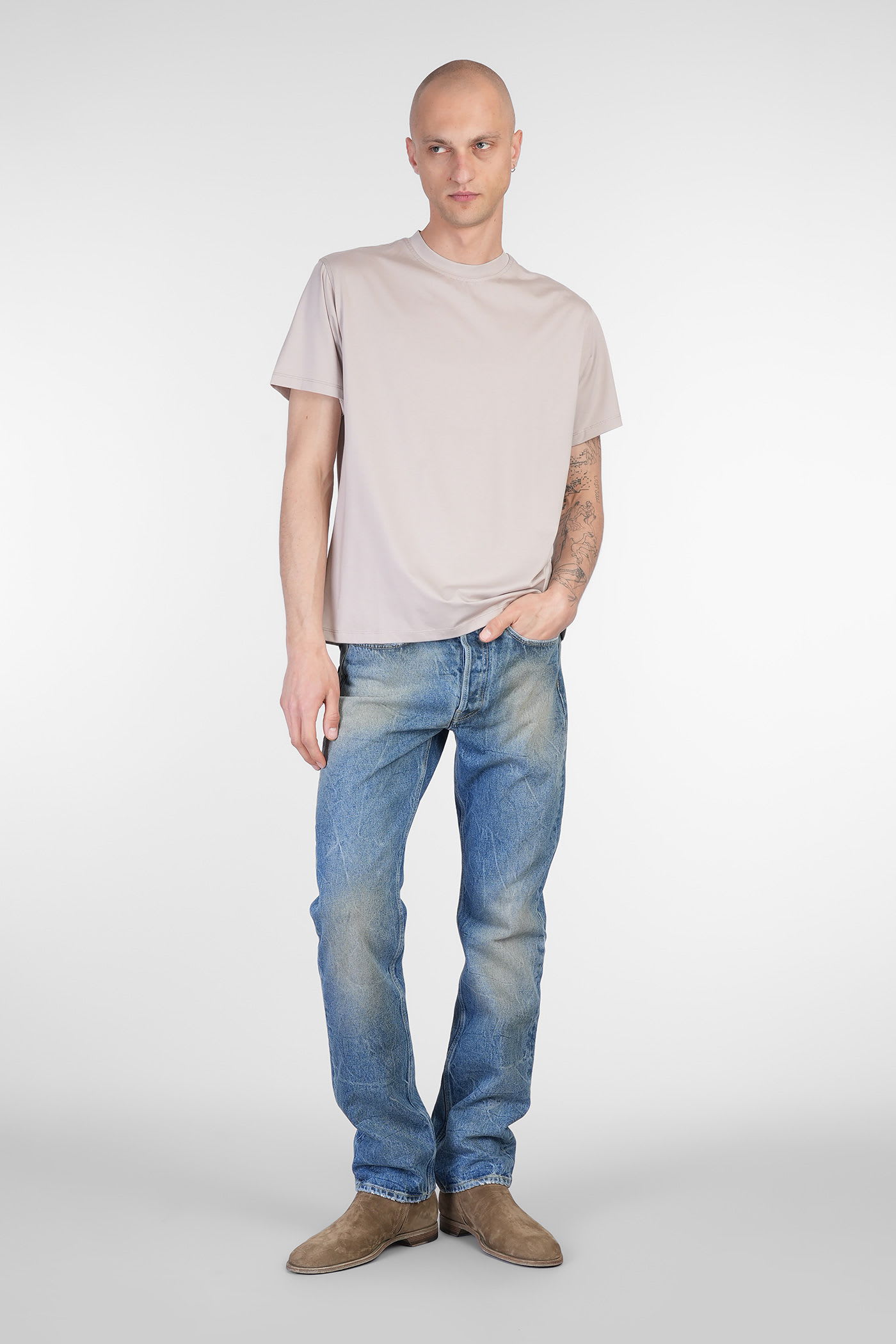 Tシャツ・カットソー Salvatore Santoro SS25 Shirts (48072 D BEIGE) Salvatore Santoro T-shirt In Beige Cotton | italist, ALWAYS