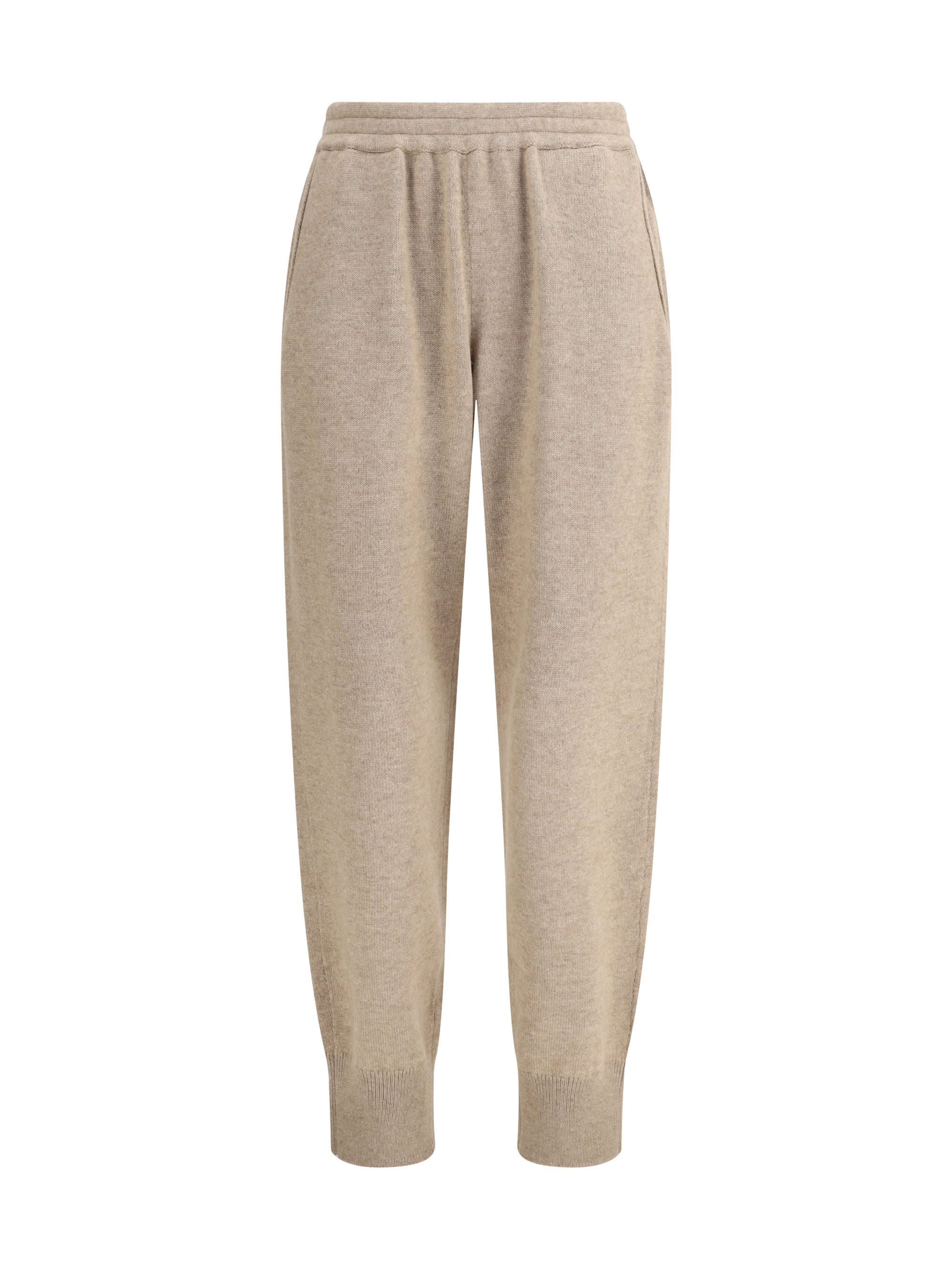 パンツ BRUNELLO CUCINELLI Cashmere knit trousers (M12193499 C079) Cashmere knit trousers for Woman in Lead | Brunello Cucinelli