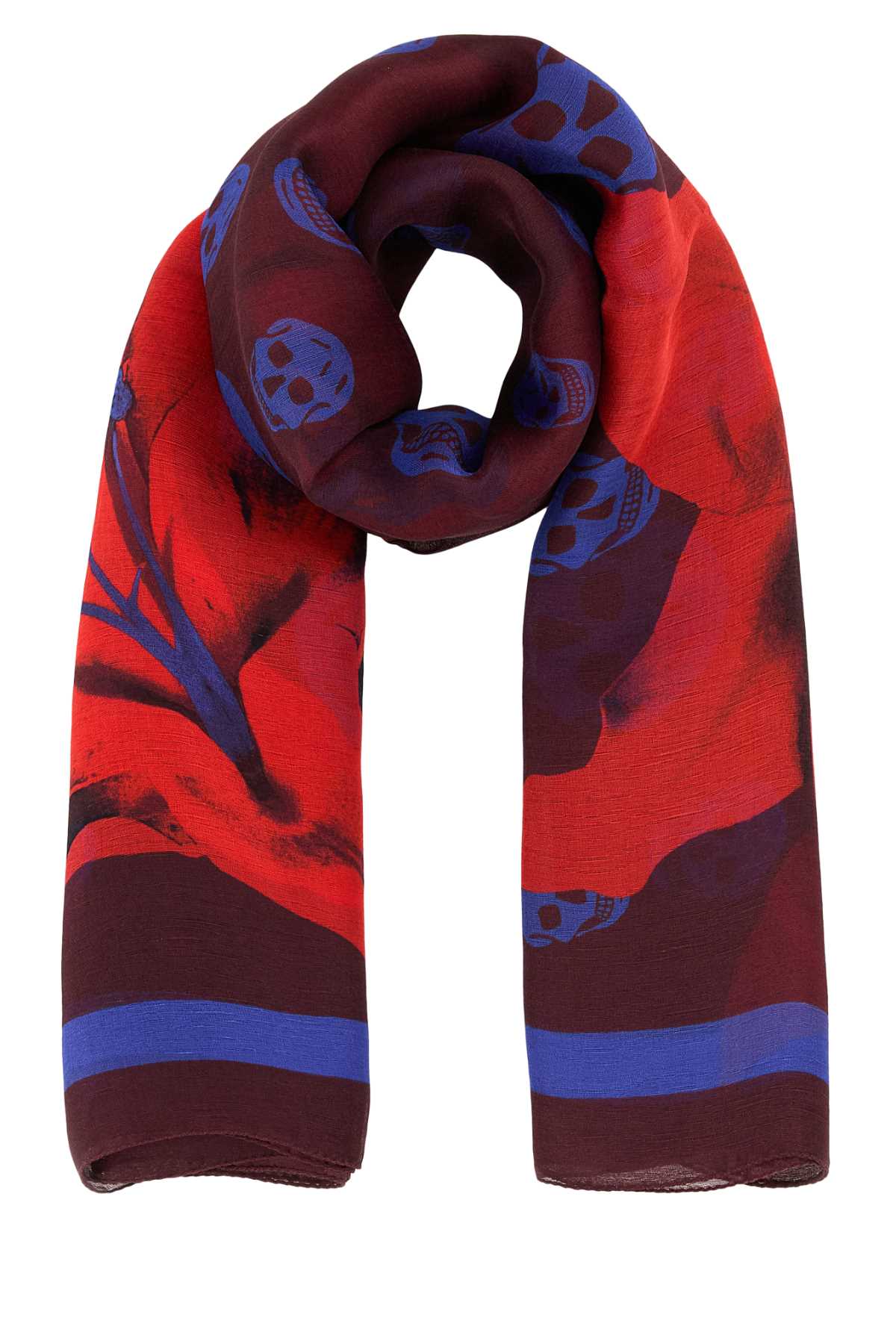 店内商品がすべてレジにて半額！！ Alexander McQueen Printed Silk Foulard | italist 小物