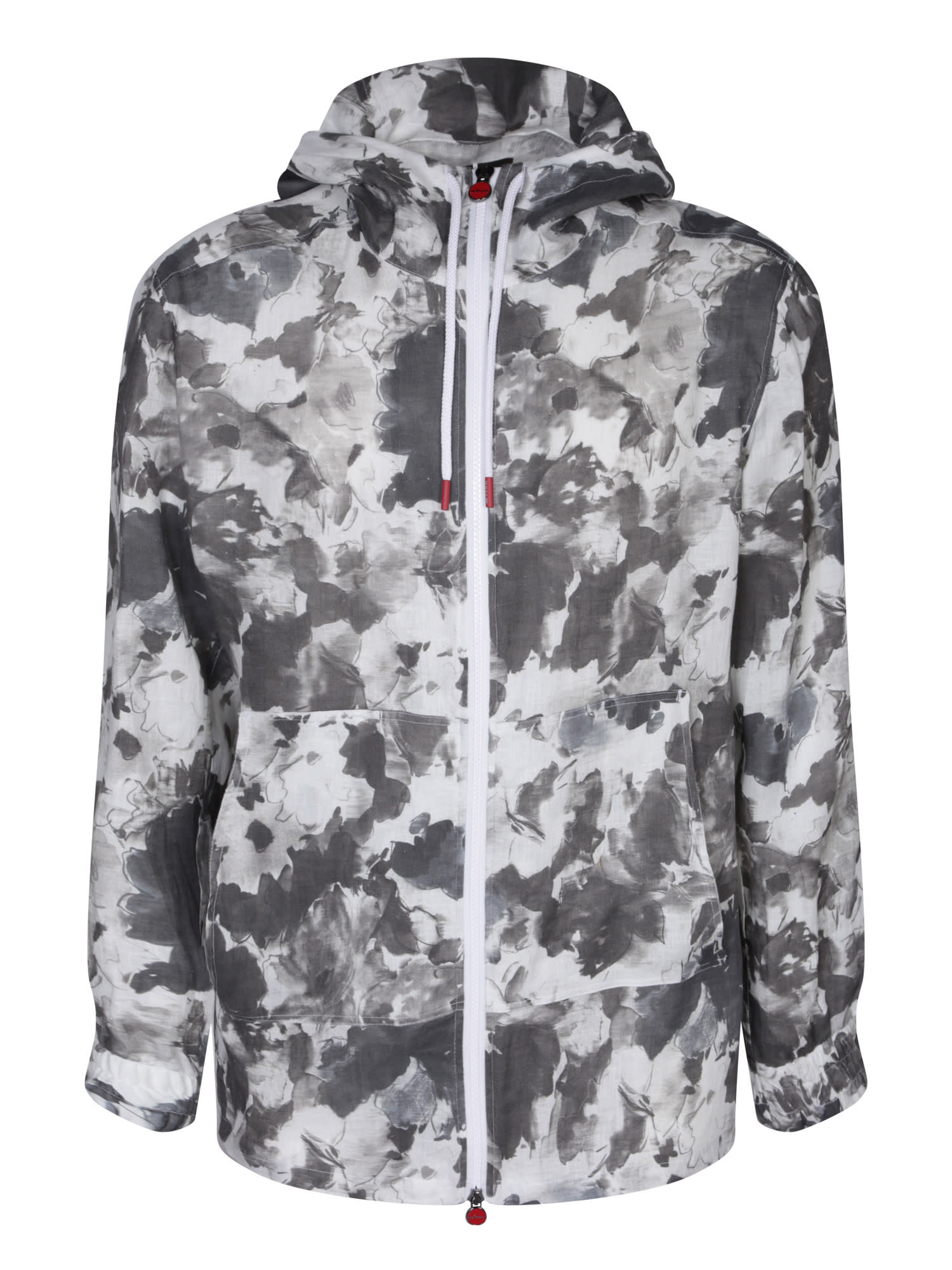 【送料&関税込】Kiton Zip Hoodie With Grey/white Pattern Kiton Zip Hoodie With Grey/white Pattern | italist
