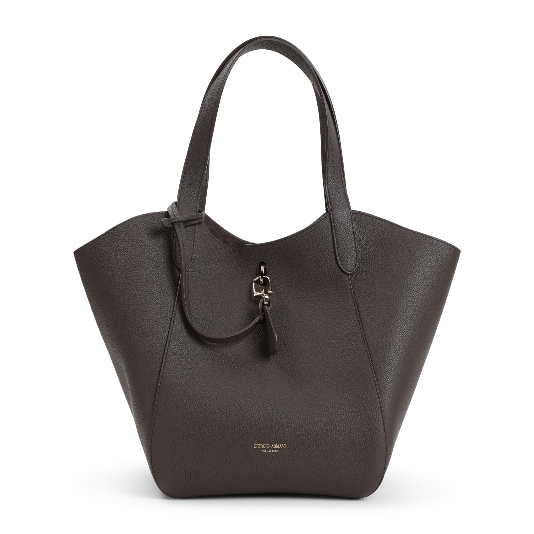 【GIORGIO ARMANI】 Calf Leather Shoulder Bag Giorgio Armani Calf Leather Shoulder Bag With Distinctive