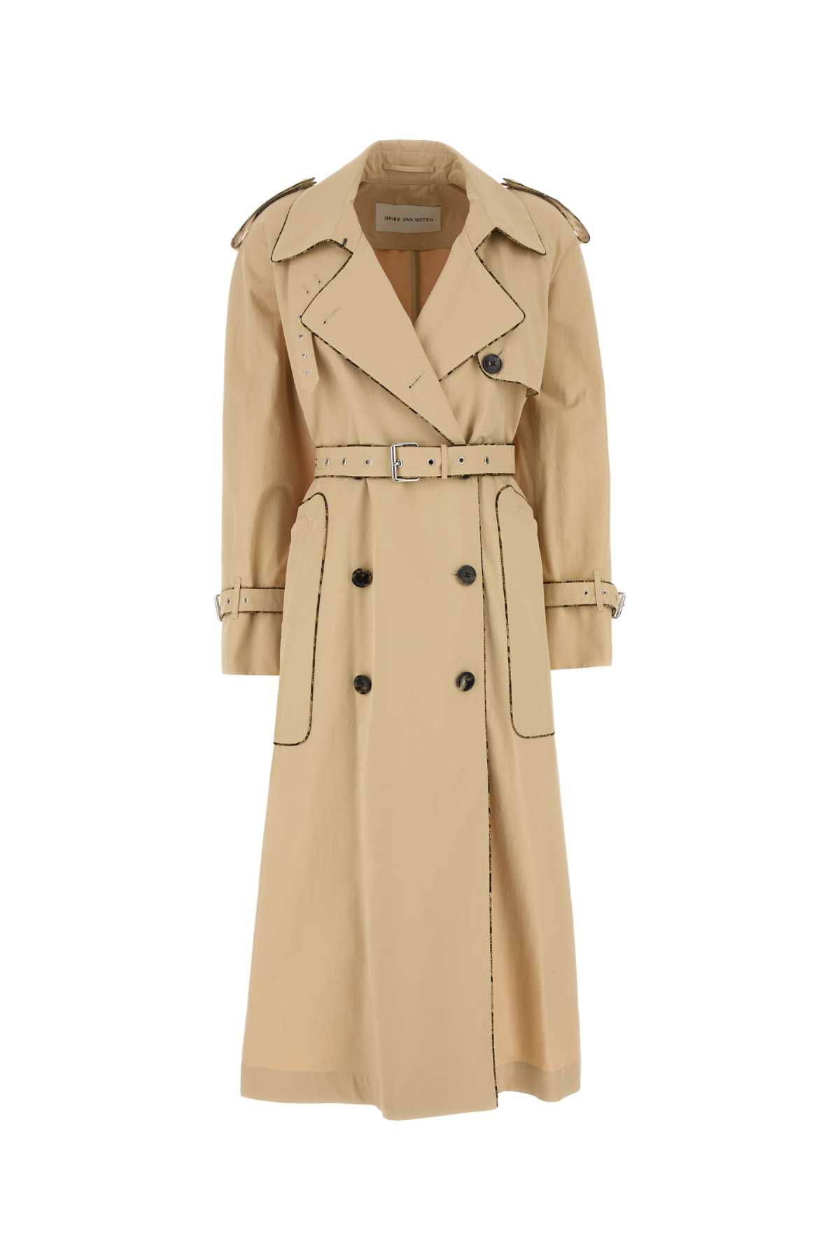 Dries Van Noten Cotton Gabardine Trench Coat | italist