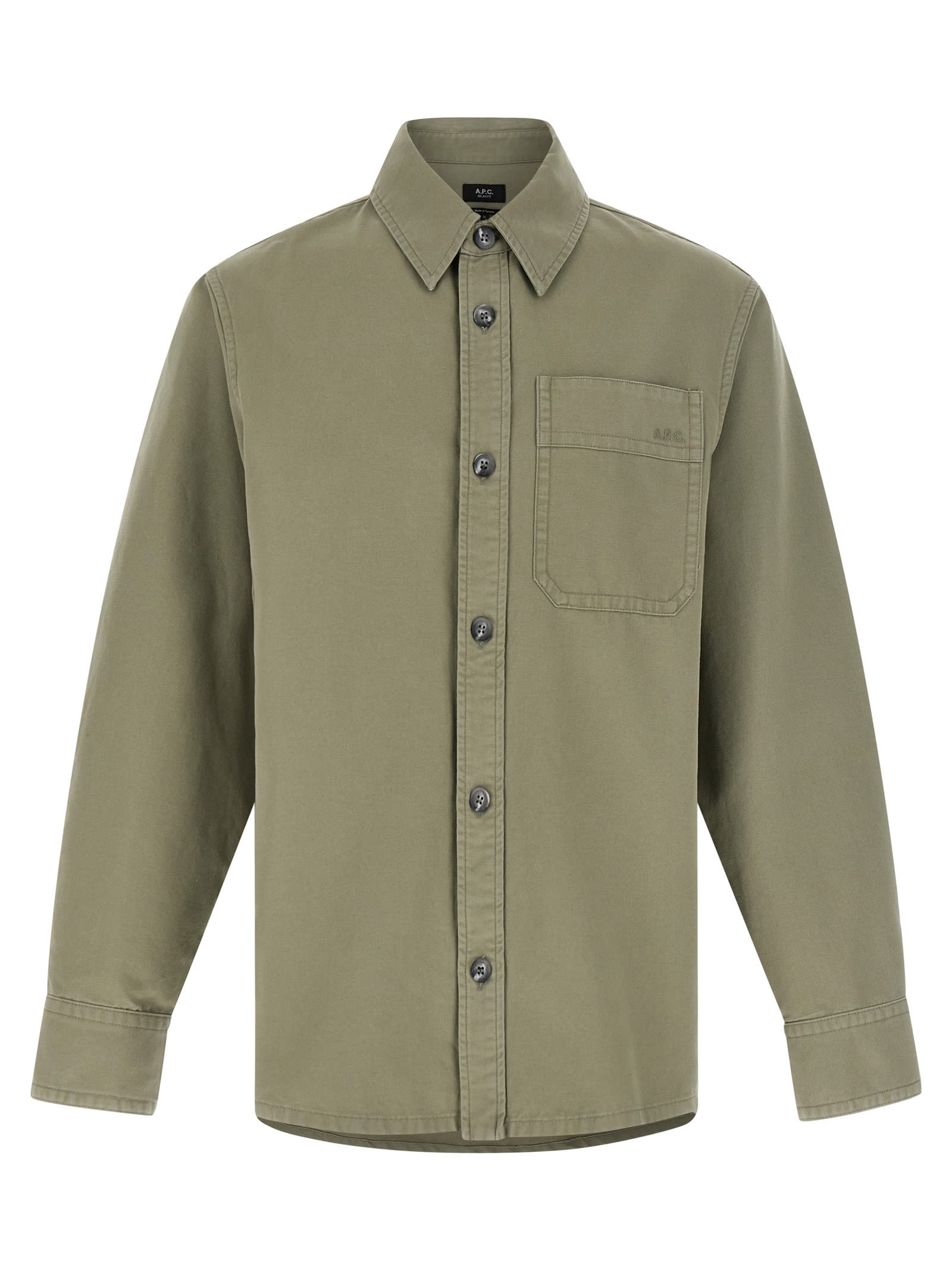 Tシャツ・カットソー A.P.C. SS25 Logo embroidery shirt (COGBJH02918 KAE) A.P.C. Logo Embroidery Shirt | italist