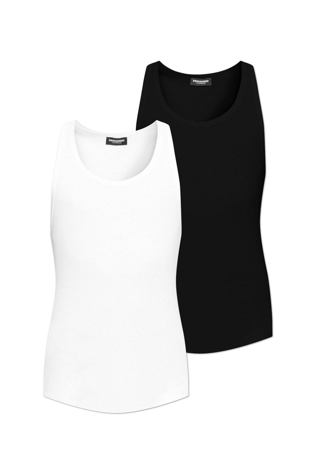 【送料&関税込】Dsquared2 Two-pack Logo Printed Tank Top Dsquared2 Two-pack Logo Printed Tank Top | italist