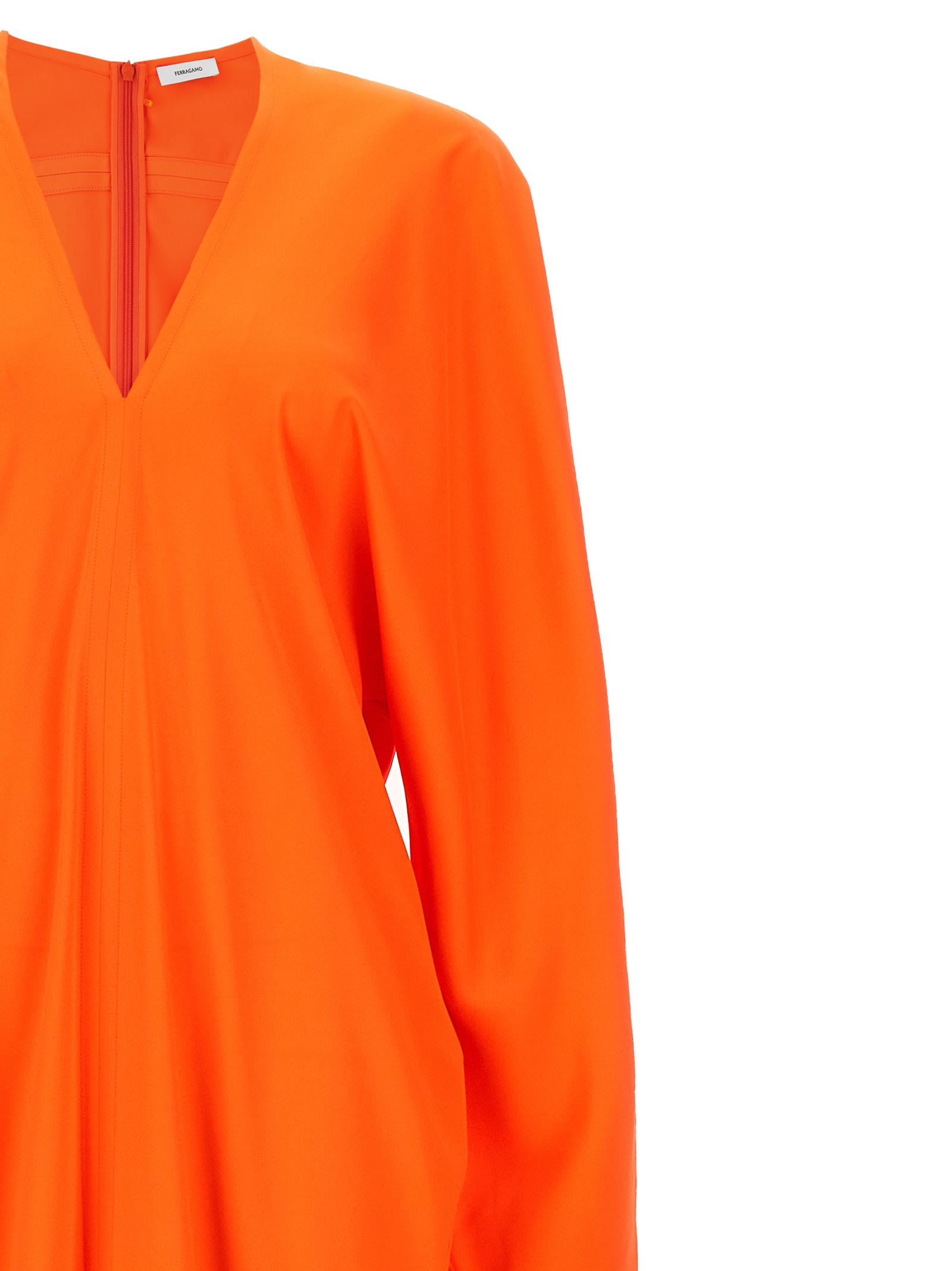 【関税込み】FERRAGAMO Kimono long sleeve dress Ferragamo Kimono Long Sleeve Dress | italist