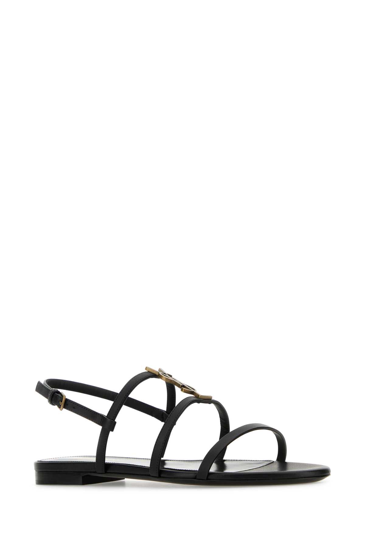 SAINT LAURENT Cassandre leather sandals カサンドラ Cassandra sandals in patent leather | Saint Laurent | YSL US
