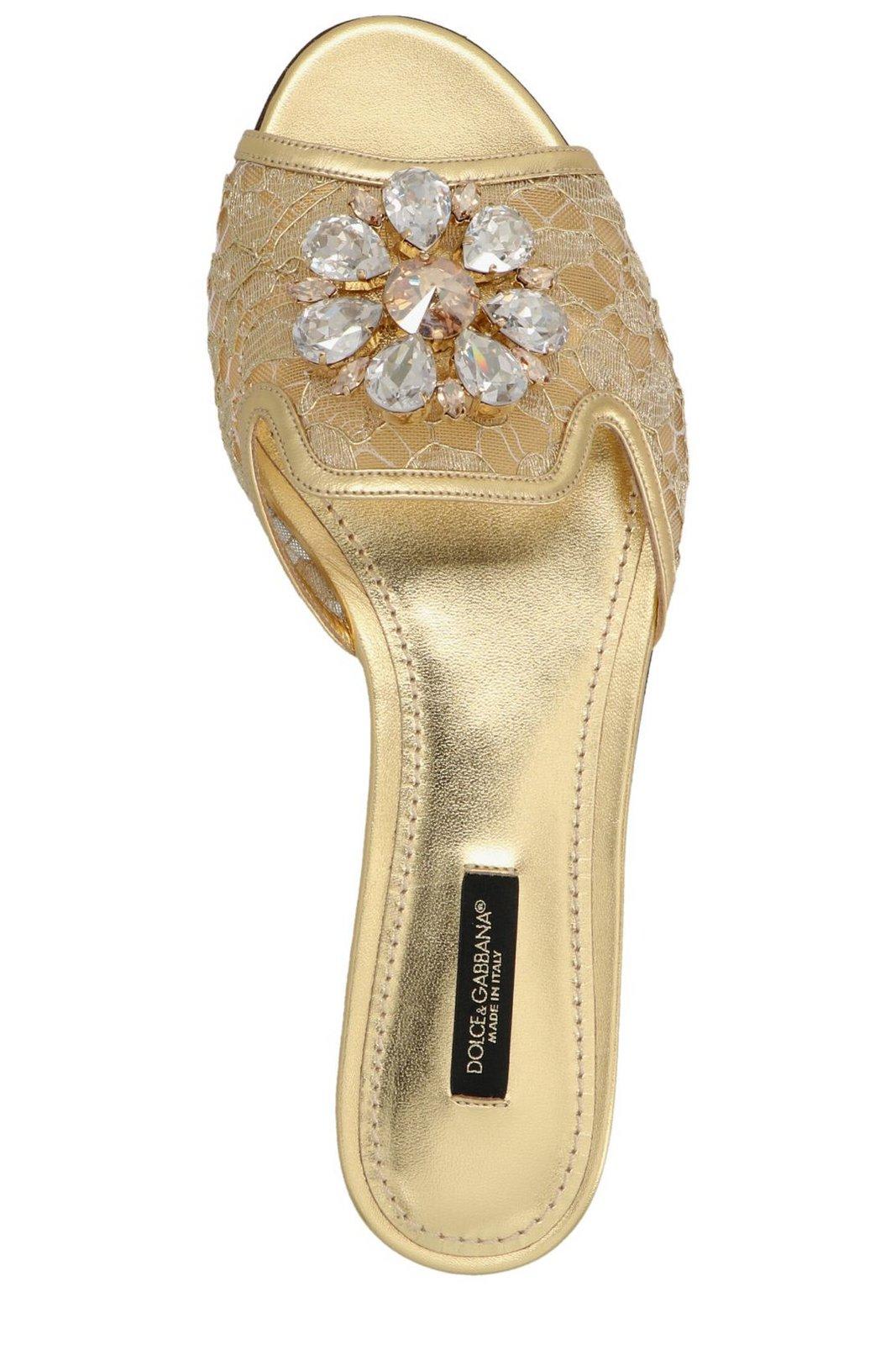 【送料&関税込】Dolce & Gabbana Embellished Slip-on Sand 送料&関税込】Dolce & Gabbana Embellished Slip-on Sand Dolce