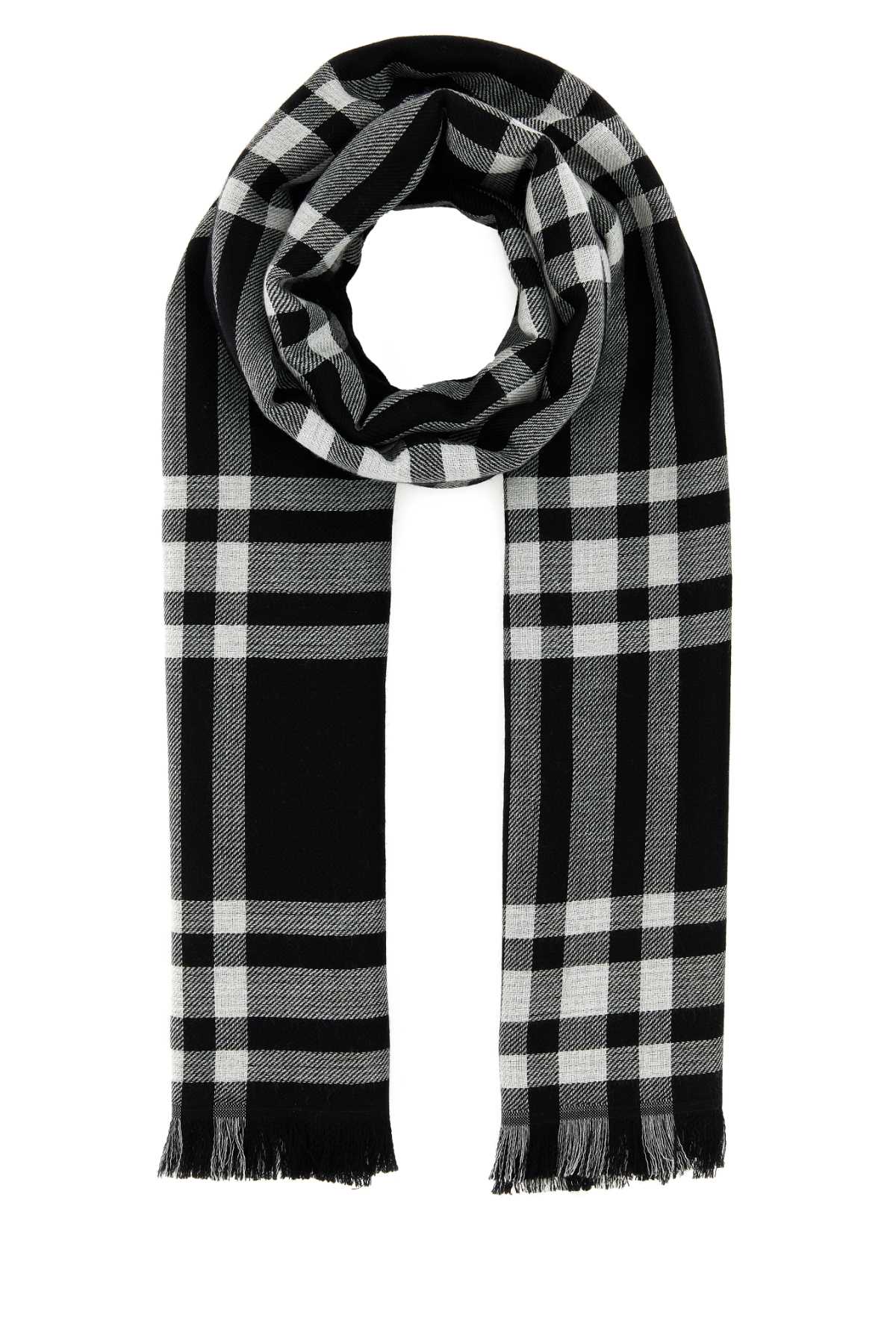 マフラー・ストール Burberry FW25 Embroidered wool scarf (8105913 A2021) Burberry Embroidered Wool Blend Scarf | italist