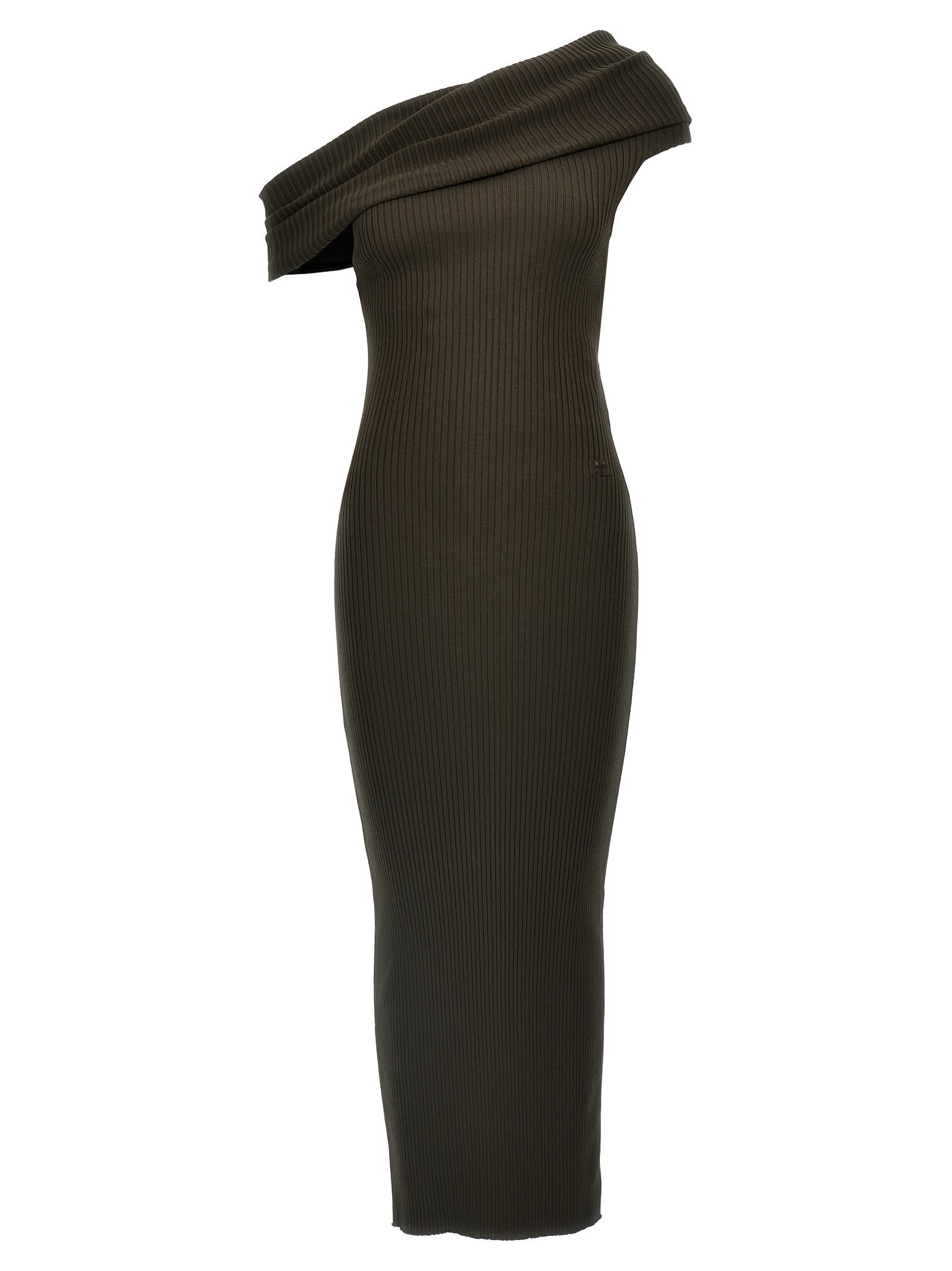 オールインワン・サロペット Courreges Twist Rib Knit Long' Dress Courreges Twist Rib-Knit Maxi-Dress | Saks Fifth Avenue