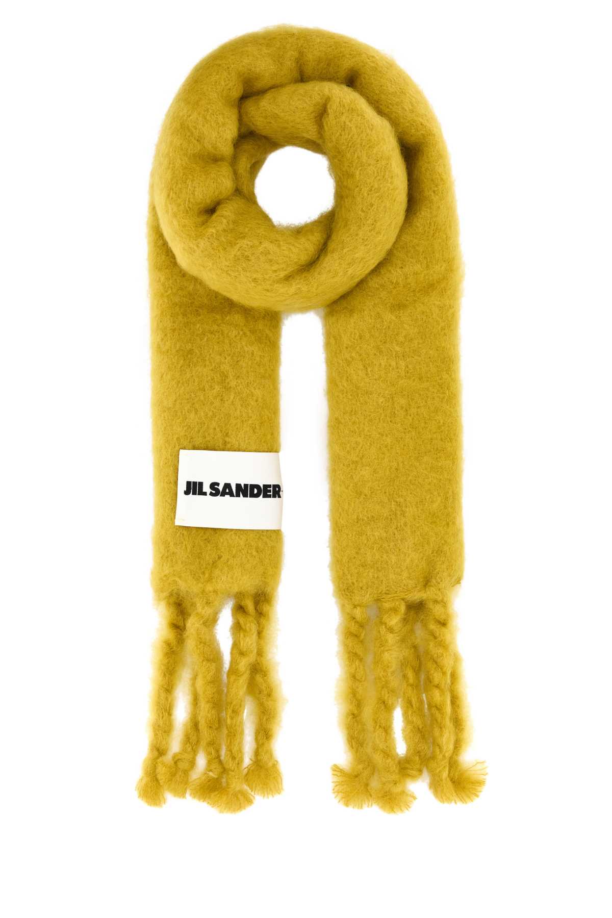 マフラー・ストール Jil Sander Mustard mohair blend scarf (J40TE0118J40041 815) Jil Sander Mustard Mohair Blend Scarf | italist