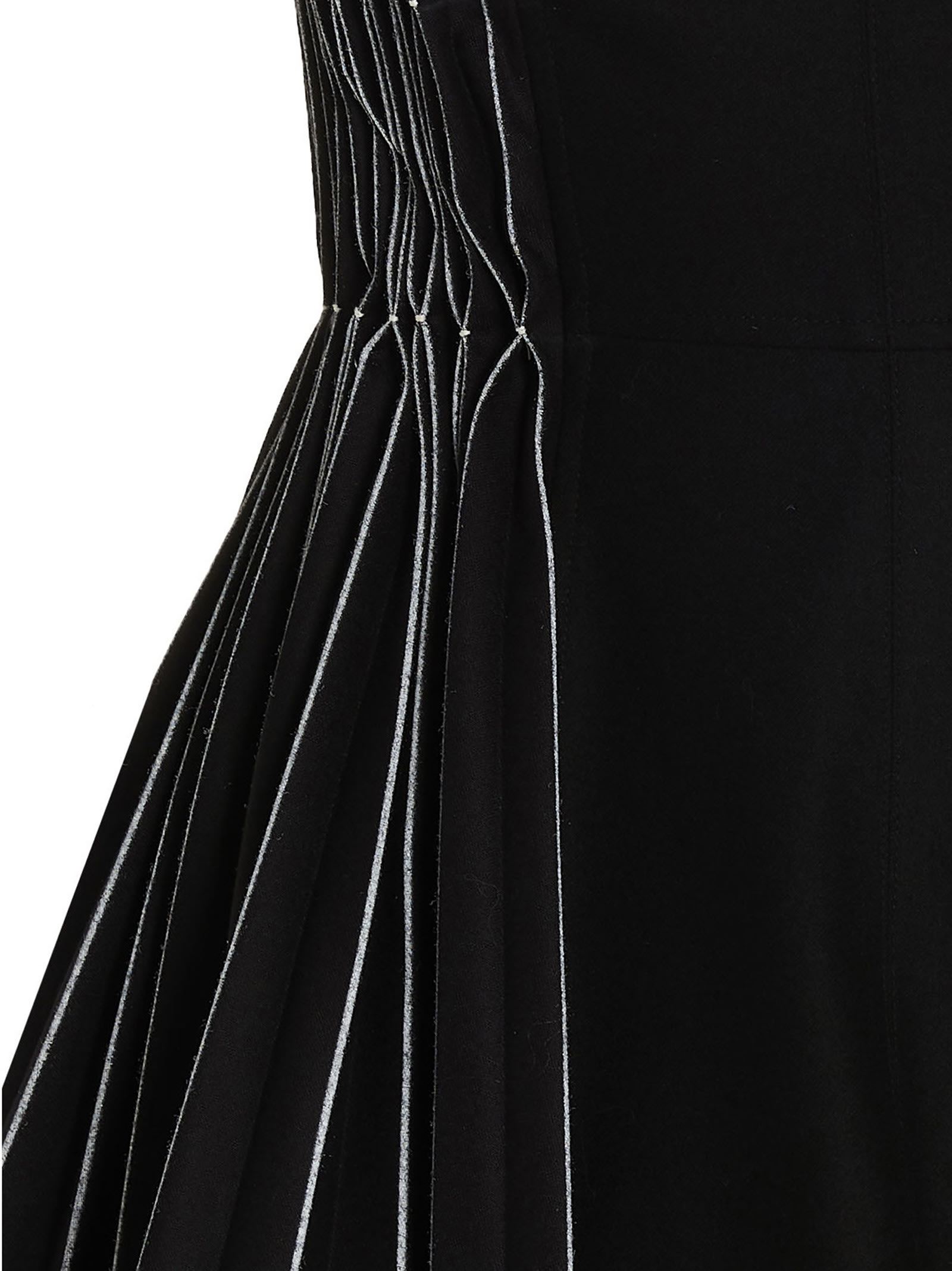 ワンピース GIOVANNI BEDIN Contrast pleated flannel dress Giovanni Bedin Contrast Pleated Flannel Dress | italist