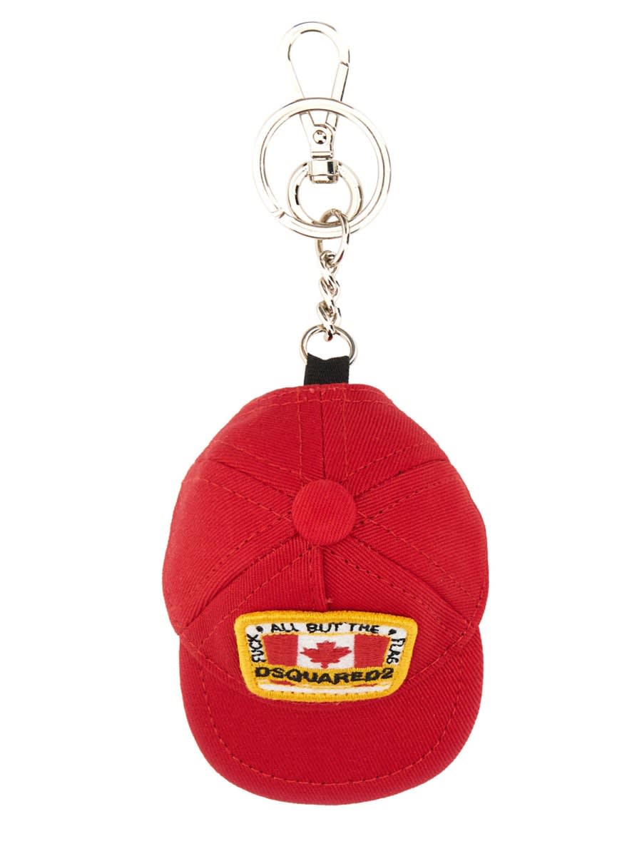 【DSQUARED2】CANADIAN FLAG KEY RING Canadian Flag Key Ring