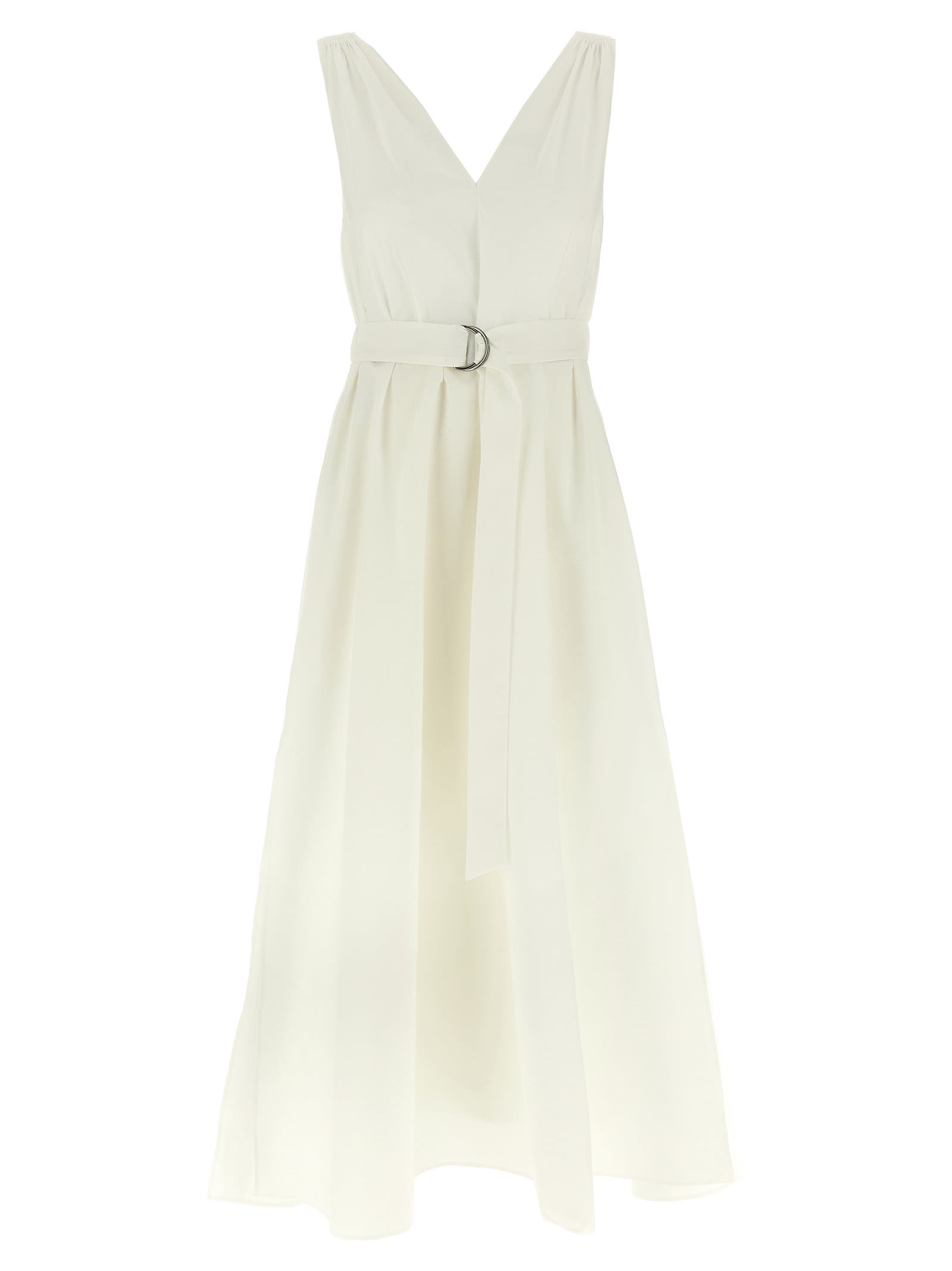 スカート BRUNELLO CUCINELLI Precious Shoulder Detail dress White Brunello Cucinelli Precious Shoulder Detail Dress | italist