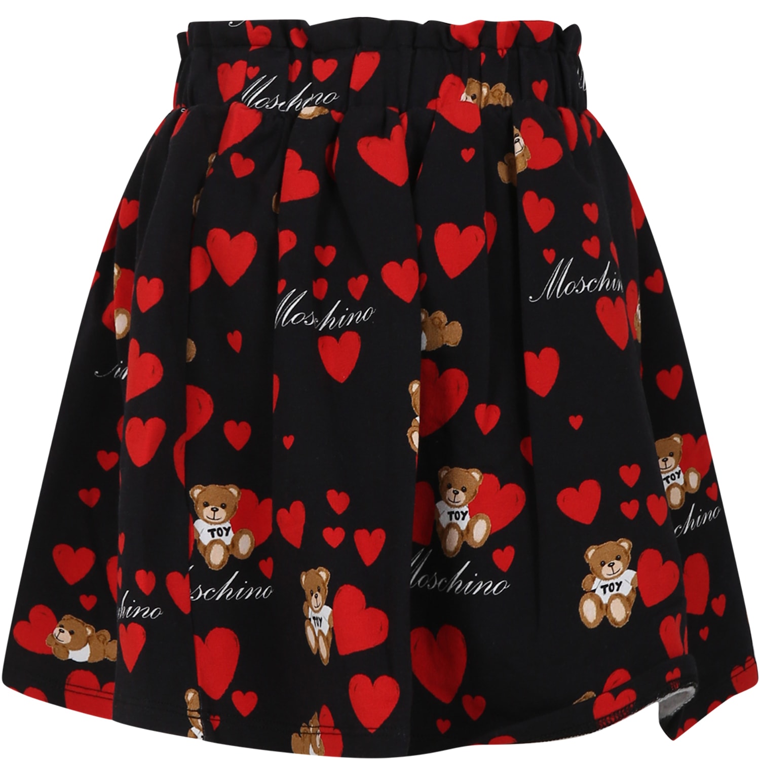 スカート MOSCHINO Women Skirts 043054423555 Black Shop Moschino - Optical Knit Cotton Skirt | Saks Fifth