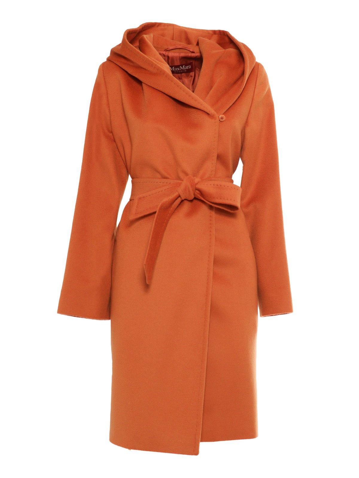 【送料&関税込】Newmang Hooded Wool Coat Max Mara Studio Newmang Hooded Coat Max Mara Studio | italist