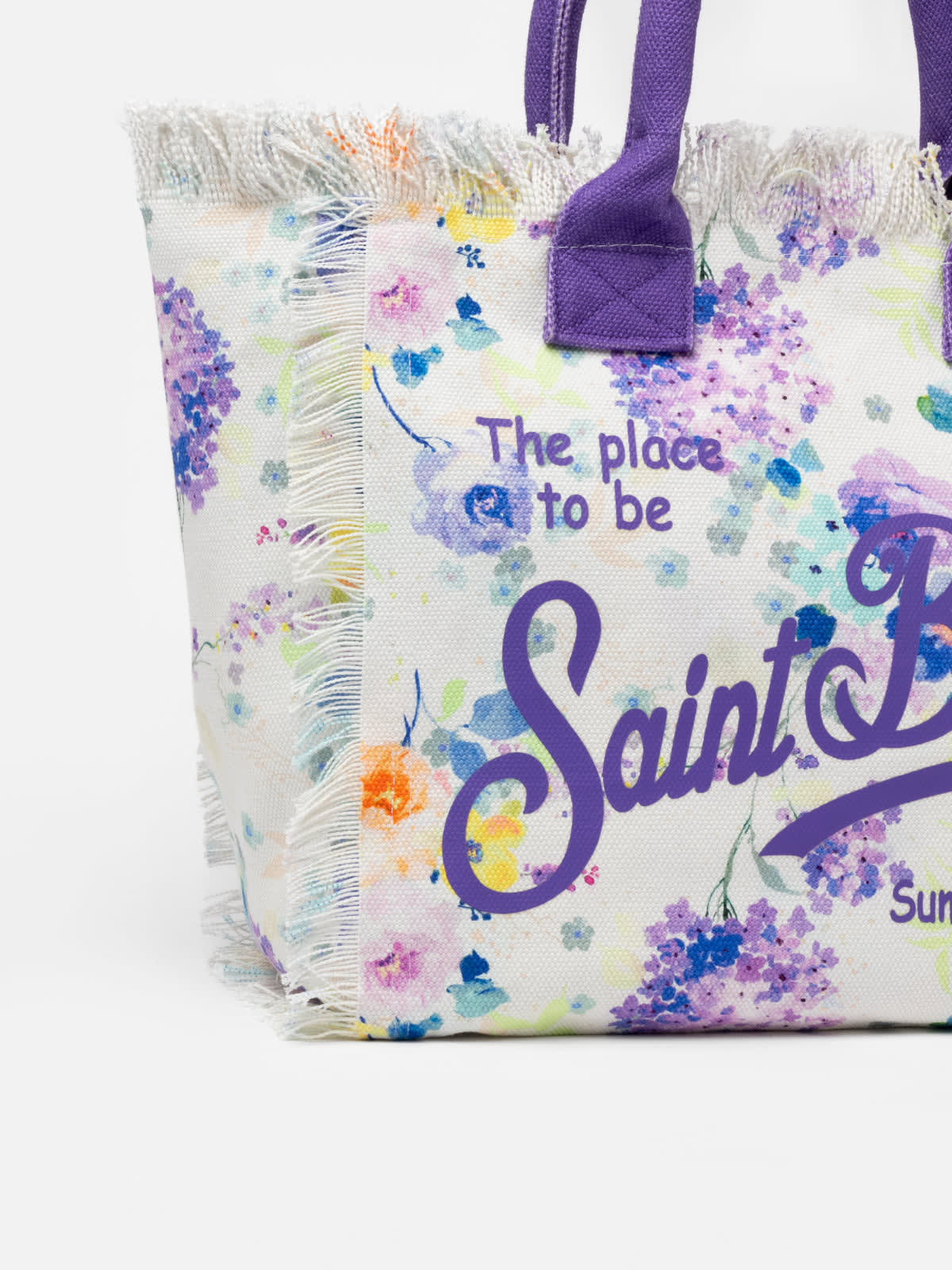 トートバッグ MC2 Saint Barth VANITY - Canvas bag with floral print UID_VAMI00104201H-ACCESSORY-