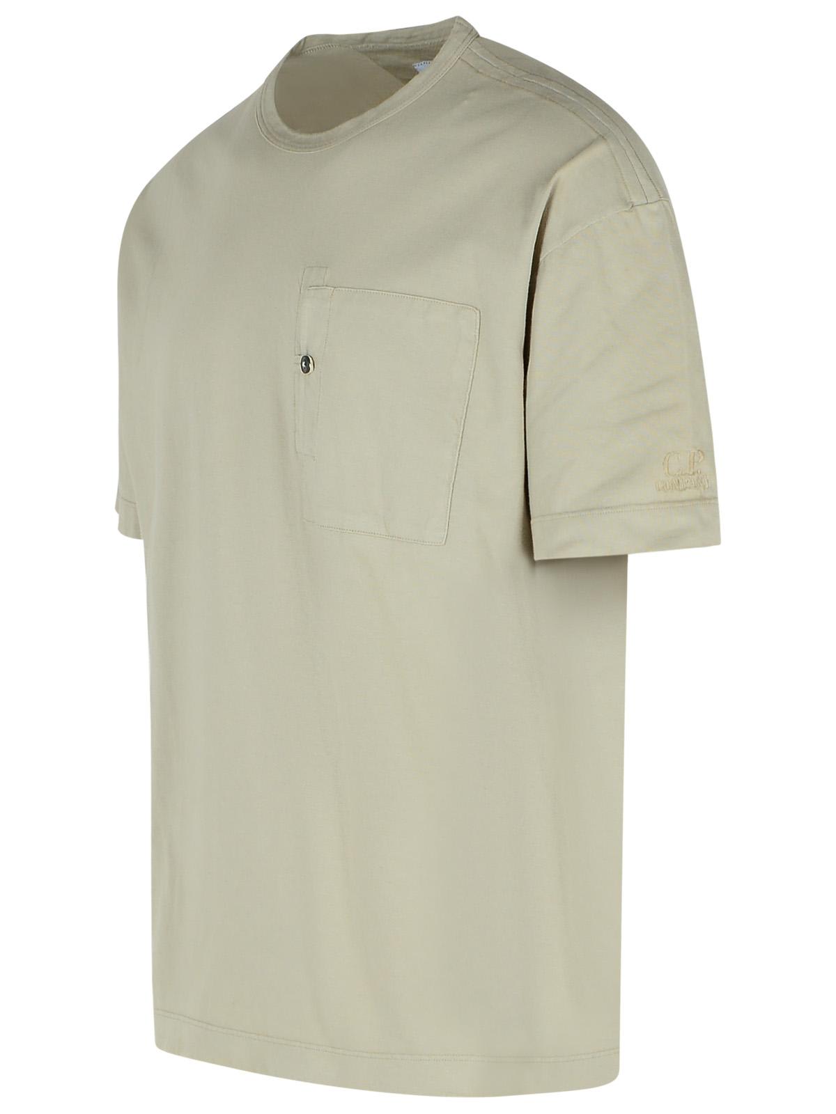 C.P. Company Beige Cotton T-shirt | italist