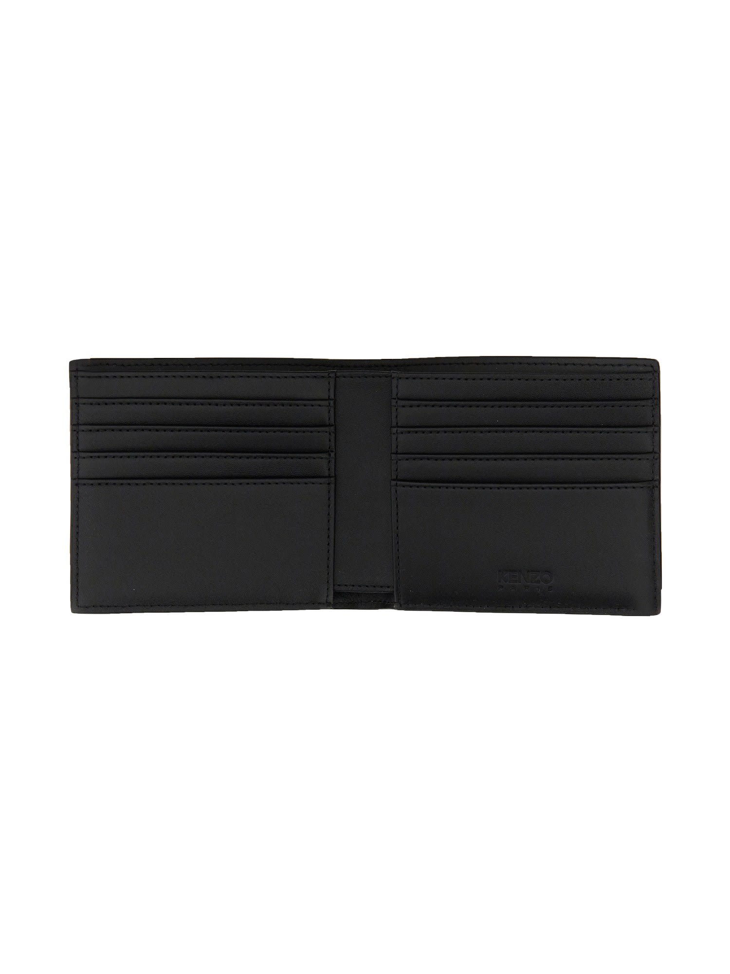 【送料&関税込】Kenzo Bi-fold Wallet KENZO Paris Brown Leather Bifold Wallet, 7 Credit Card