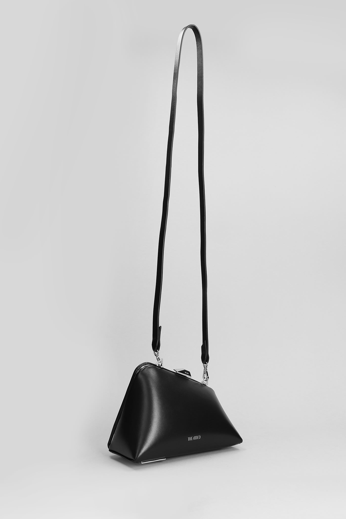 The Attico Midnight Logo Detailed Clutch Bag | italist