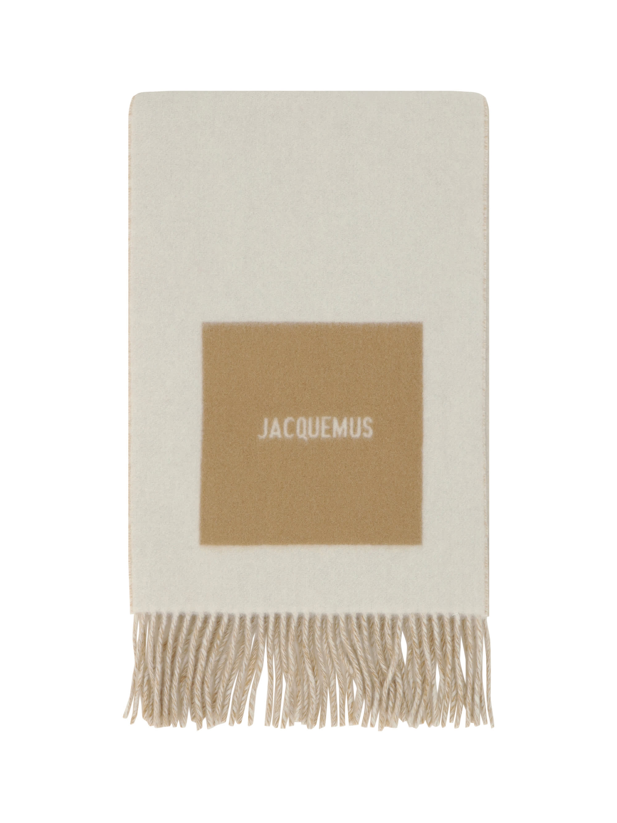 【国内即発】JACQUEMUS L'ECHARPE ROND CARRE ウールスカーフ L'écharpe Rond Carre Scarf - Jacquemus - Wool - Black