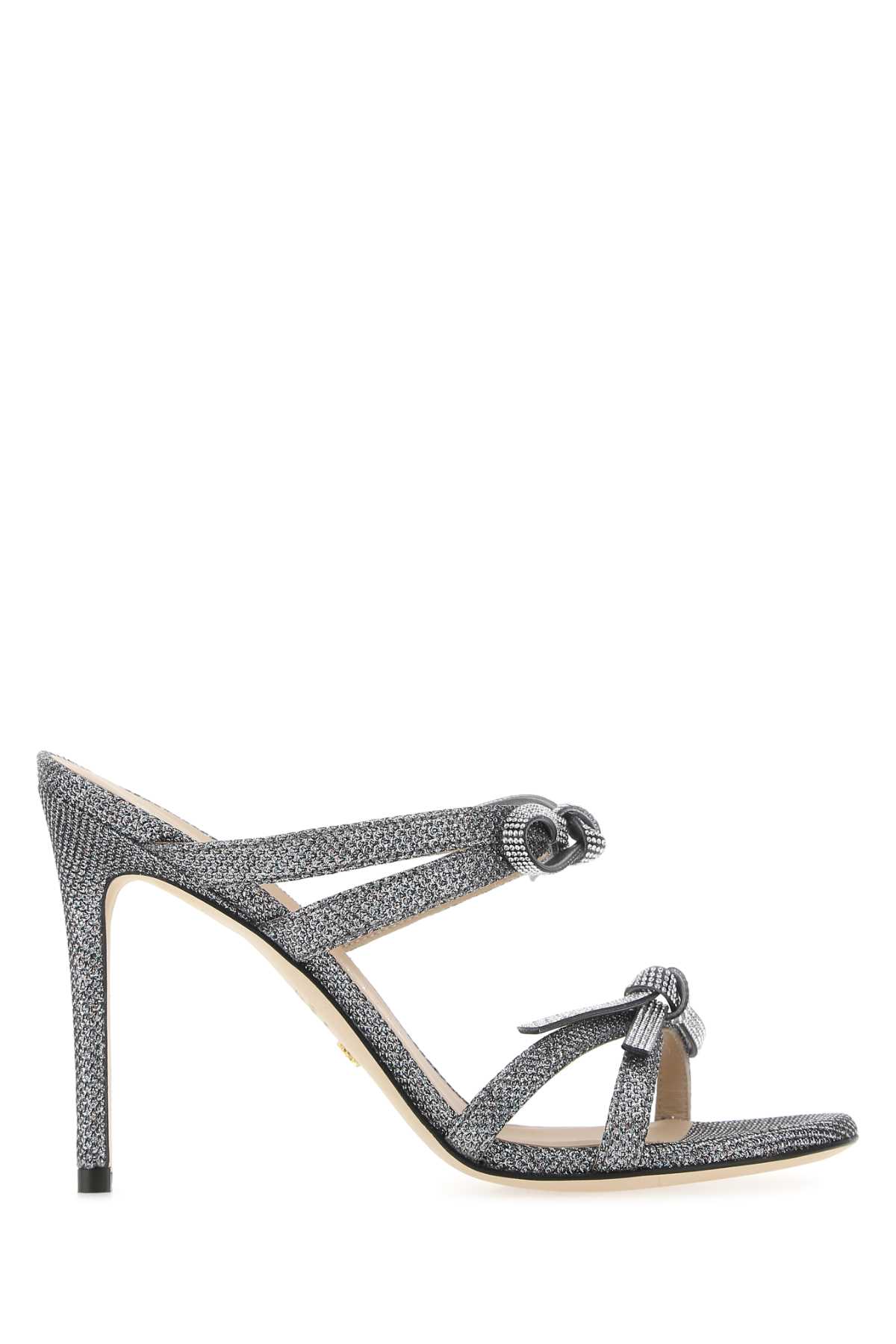 Stuart Weitzman Multicolor Fabric Sw Bow Mules | italist
