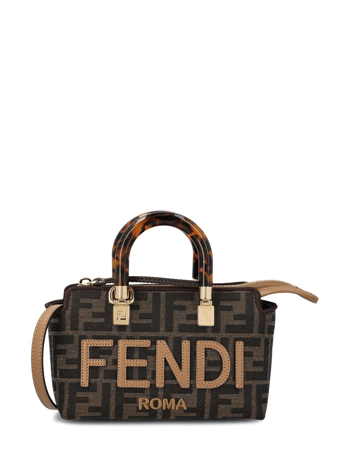 ハンドバッグ FENDI PRINTED LEATHER MEDIUM BY THE WAY HANDBAG By The Way Selleria Medium Cuoio Romano leather Beige | Fendi