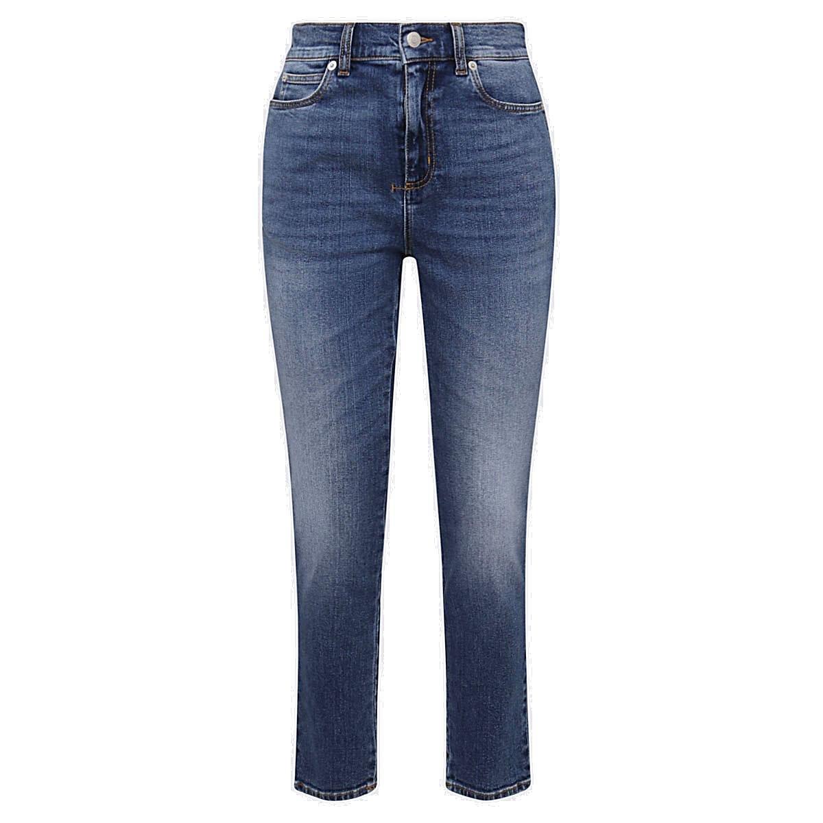 【送料&関税込】Alexander McQueen Flared Slim-fit Jeans Alexander McQueen logo-patch Denim Jeans | Blue | FARFETCH