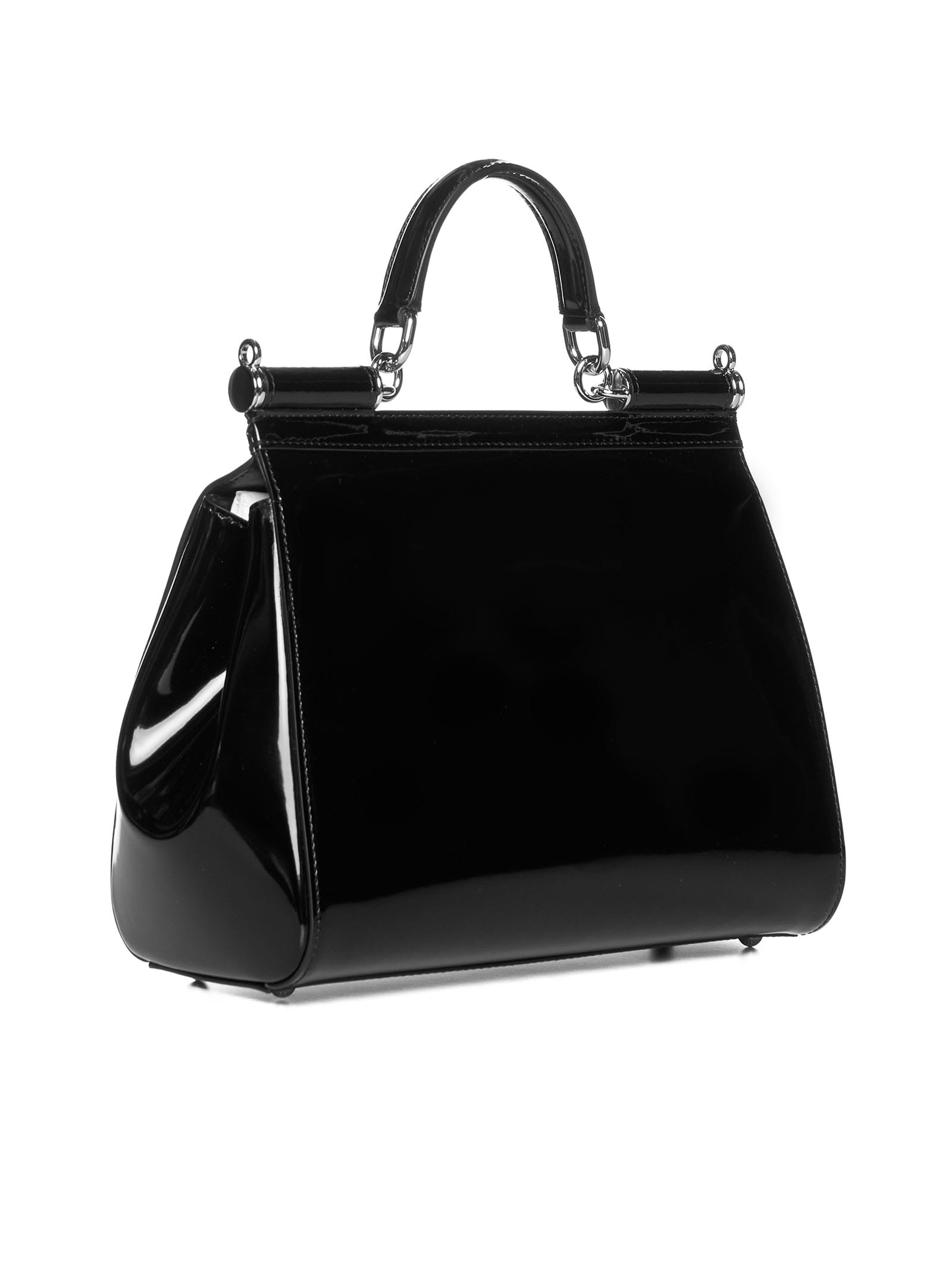 トートバッグ DOLCE & GABBANA Black Leather Medium Sicily Handbag Dolce & Gabbana Sicily Bag | italist