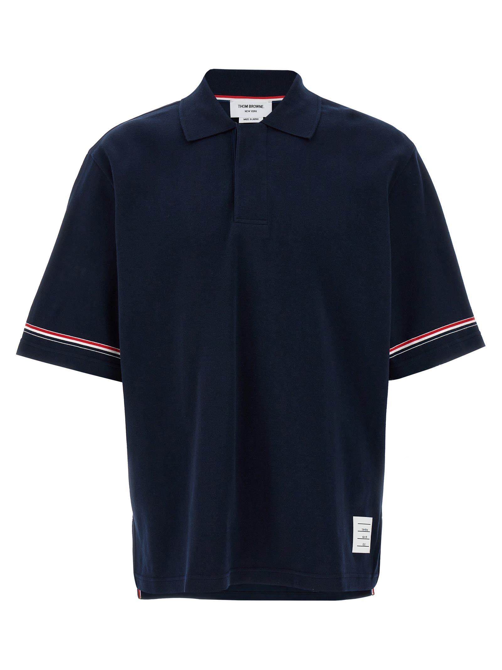 Tシャツ・カットソー THOM BROWNE SS25 'Rugby' polo shirt (MJP209AJ0199 100) Thom Browne Rugby Polo Shirt | italist