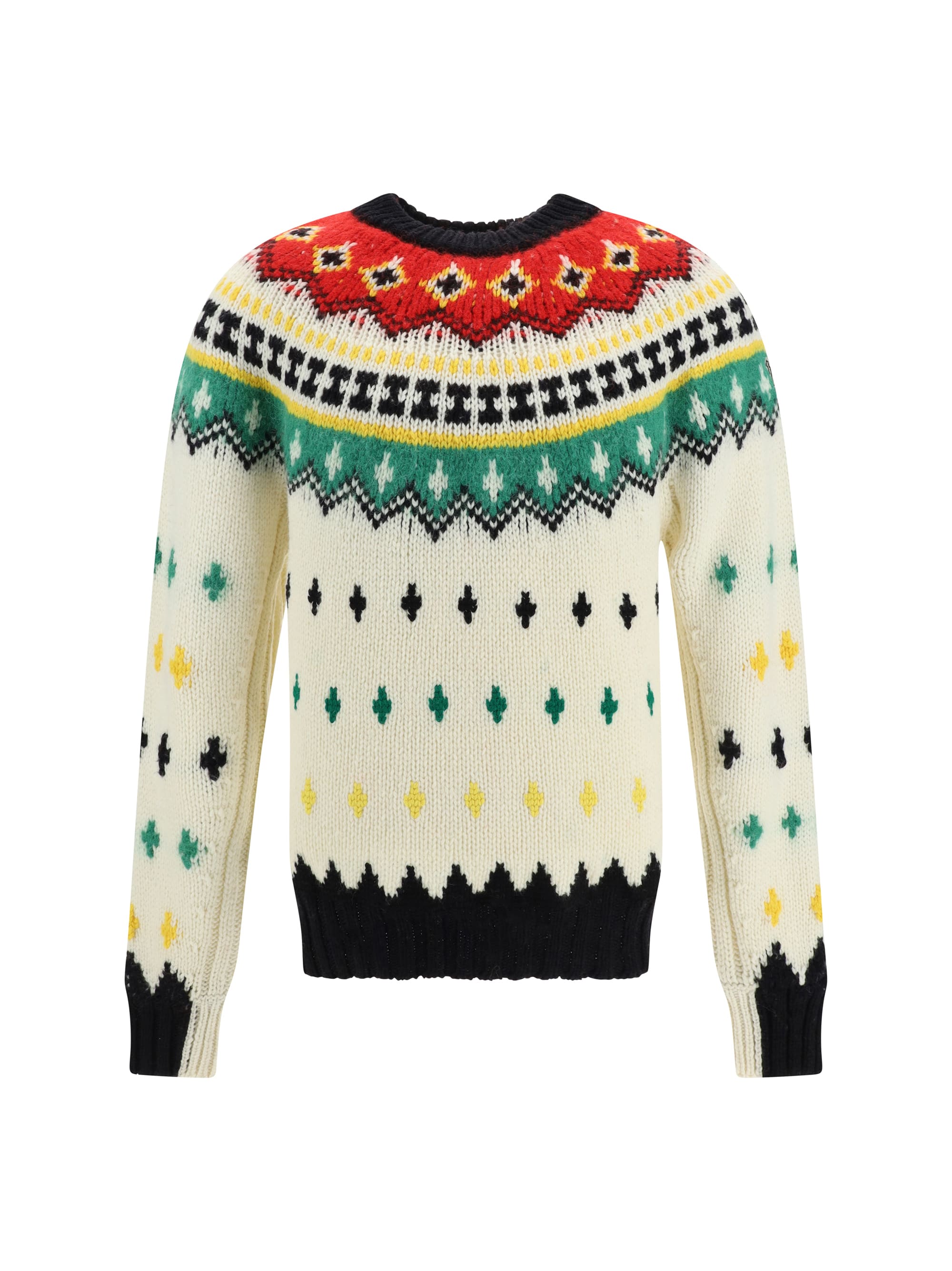 Tシャツ・カットソー MONCLER GRENOBLE Embroidered Wool Blend Tricot Sweater Moncler Grenoble Tricot Sweater | italist