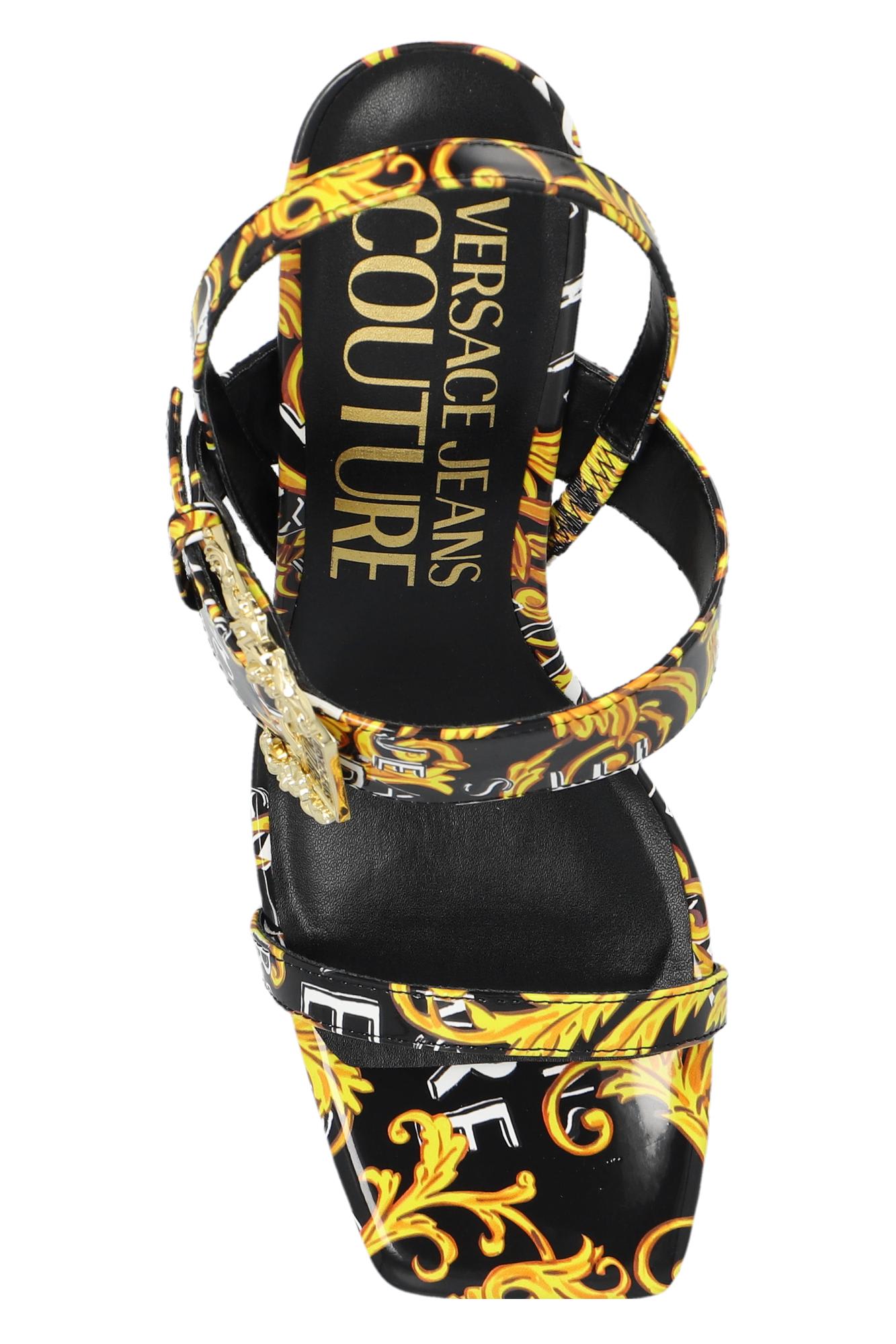 【関税込み】Versace Jeans Couture ヒールサンダル 432dea261b0d7ae9f943b2efe37c66