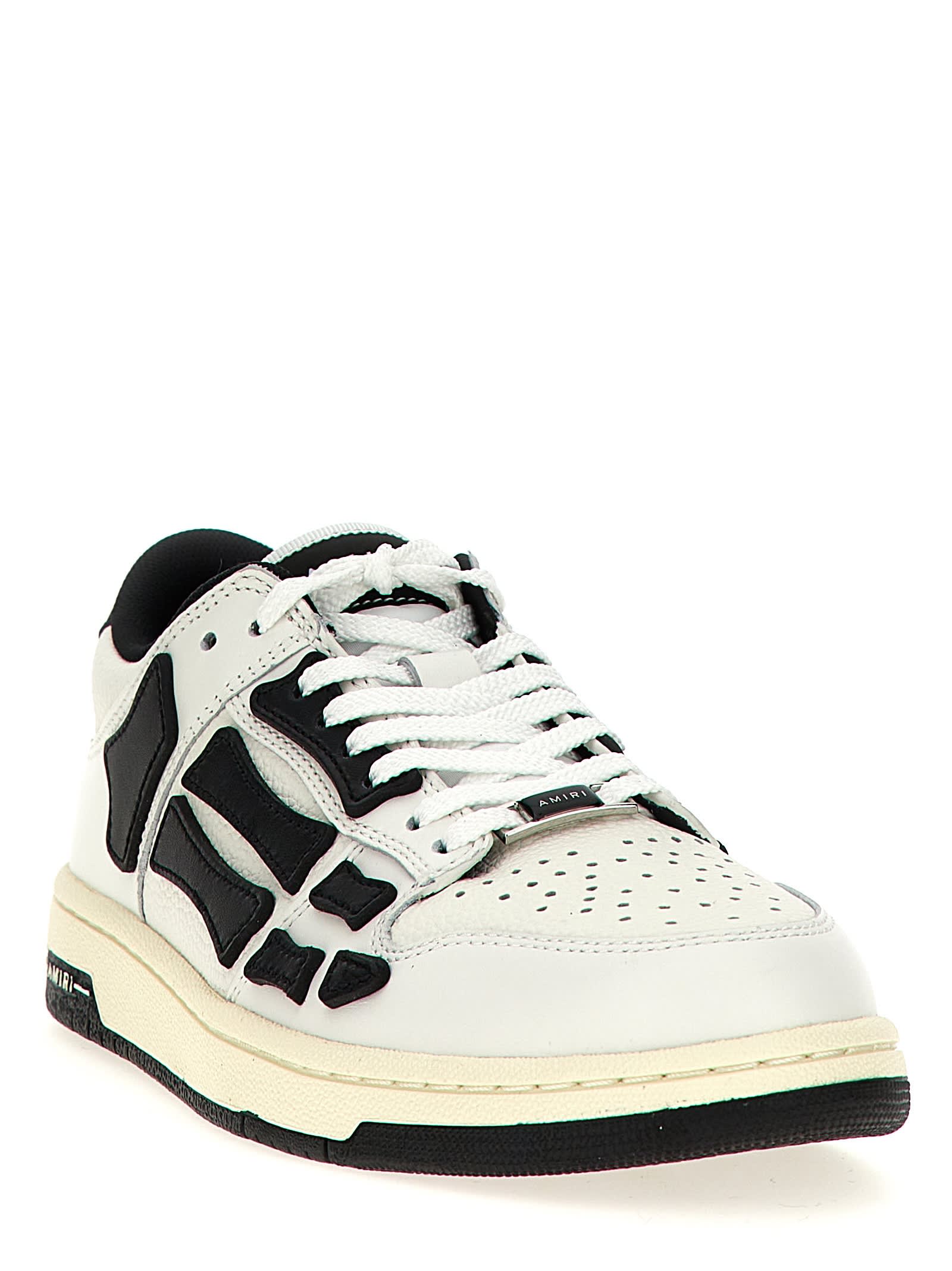 【関税＆送料込】AMIRI Skel Top Low レディース スニーカー AMIRI Skel Top Low Sneakers | White | FARFETCH ID