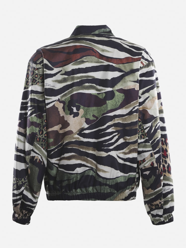 for Men Mens Clothing Jackets Casual jackets Grey Save 22% Just Cavalli Synthetic Technical Fabric Jacket With All-over Camouflage Print in Green 