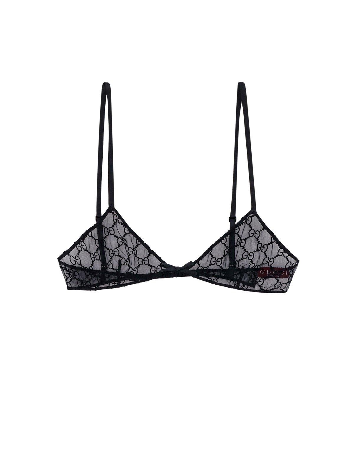 【送料&関税込】Gucci Gg Motif Lace Bra Gucci Gg Motif Lace Bra | italist