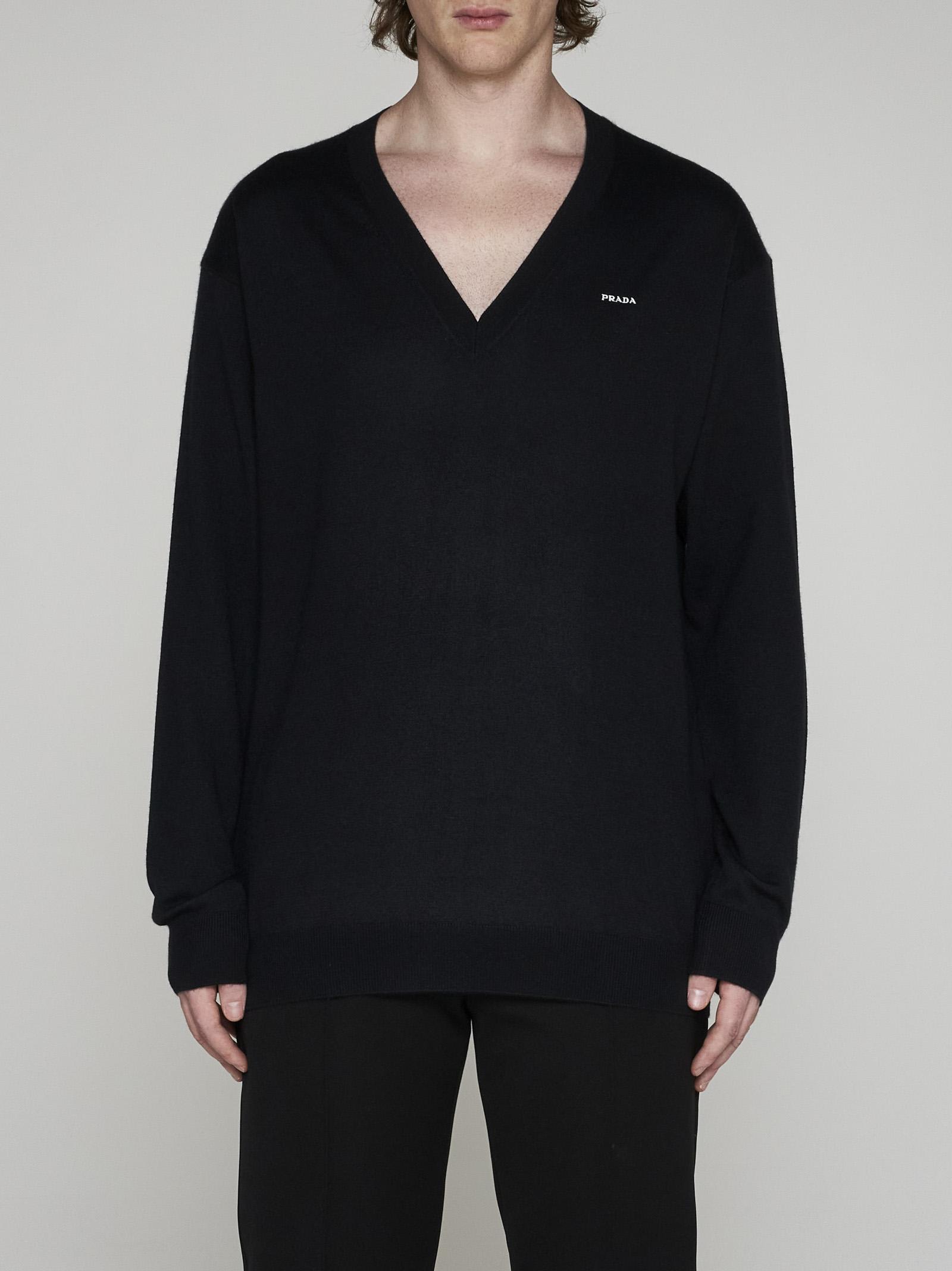 Prada Logo Cotton Sweater | italist