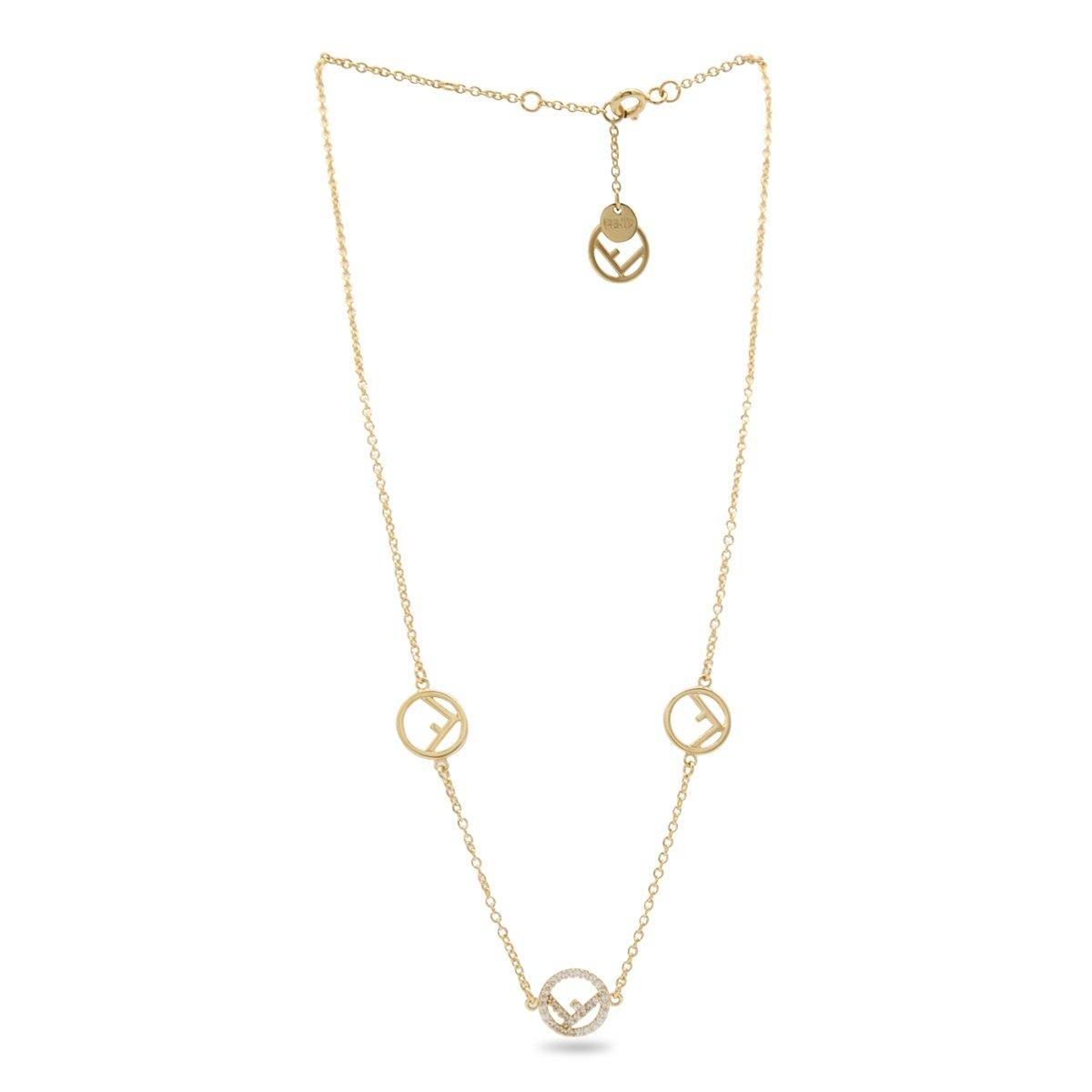 Fendi F Is Embellished Necklace | italist