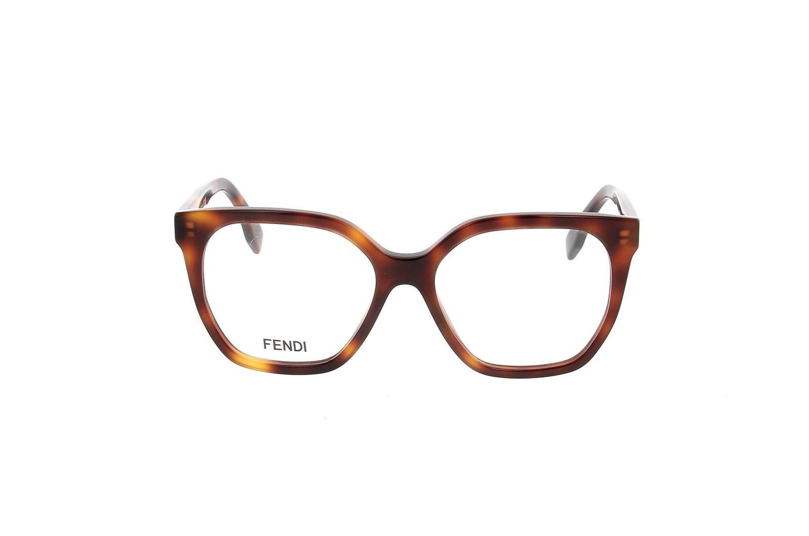FENDI スクエアフレムメカネ FE50025I 001 FENDI スクエアフレムメカネ FE50025I 001 (FENDI/メガネ