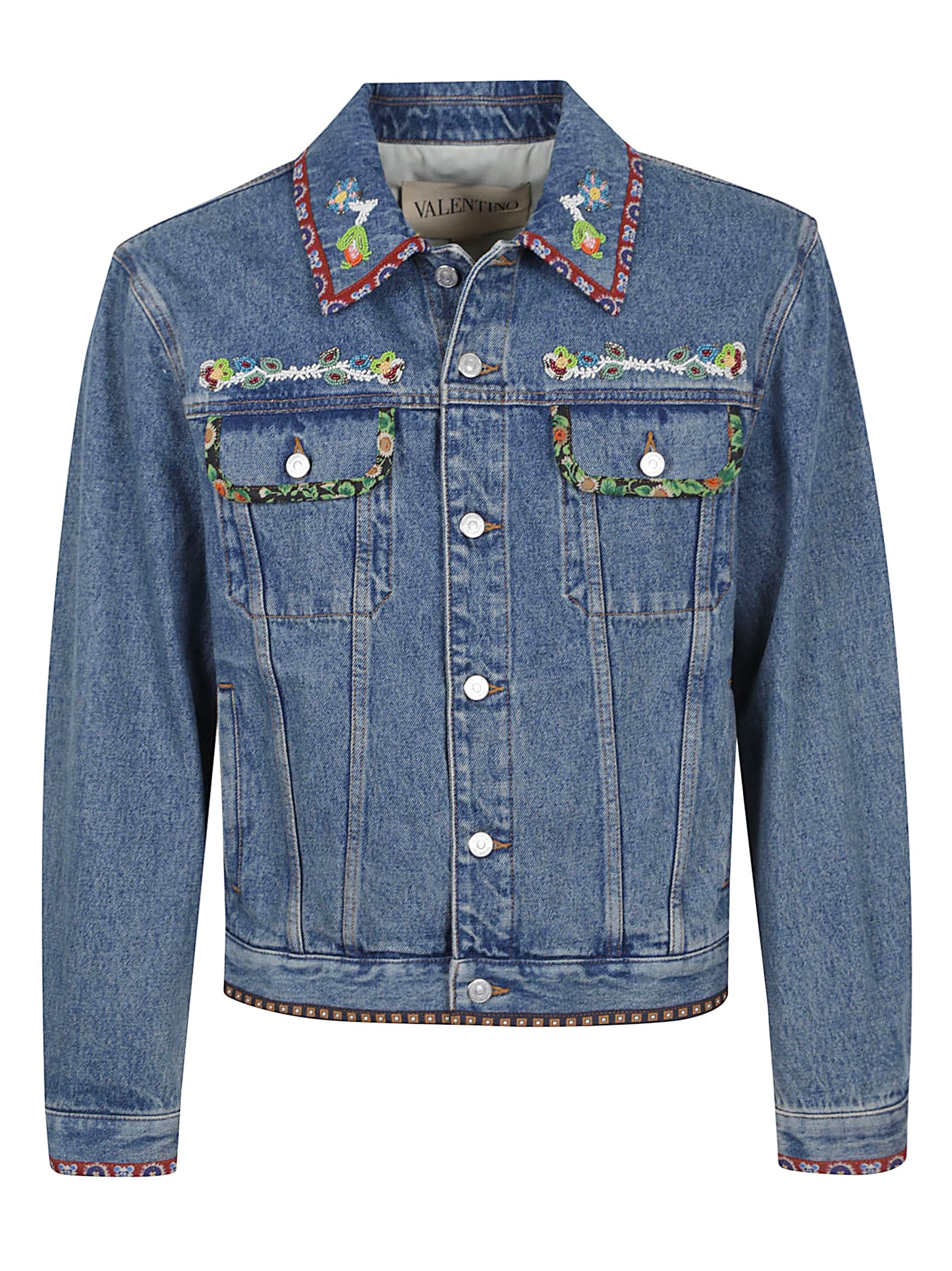 Valentino Garavani Denim Jackets Embroideries | italist Valentino Garavani Denim Jackets Embroideries | italist